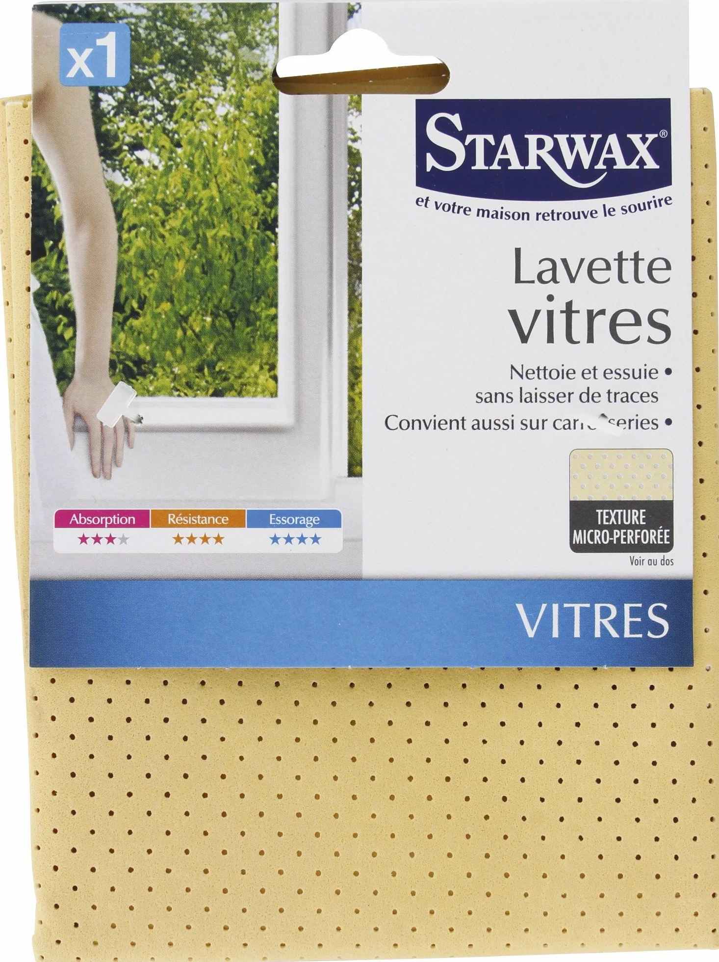 Lavette spéciale vitres x1