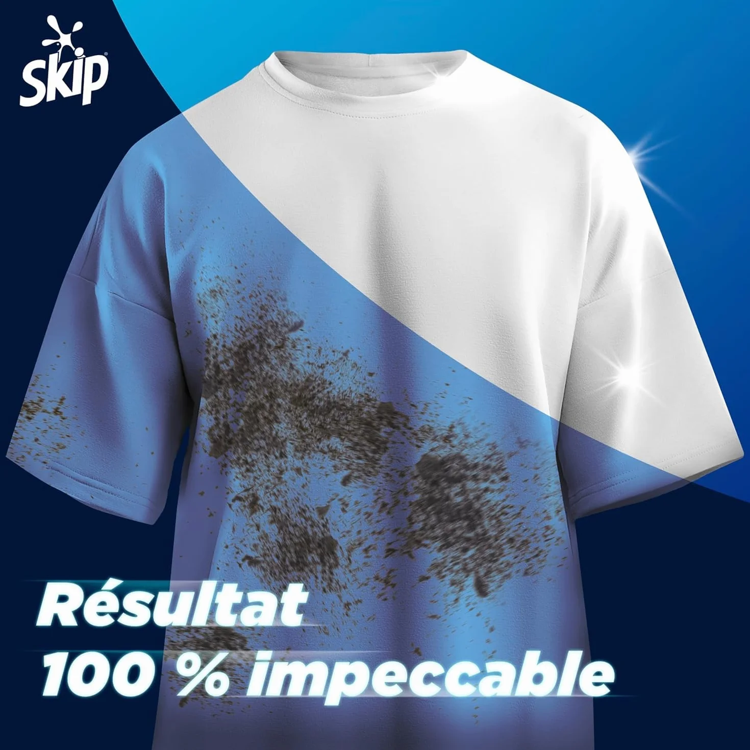 Skip - Lessive Liquide Active Clean - Propreté Impeccable - Fraîcheur Longue Durée - Détache les vêtements tout en respectant fibres et couleurs - 2x60 Lavages