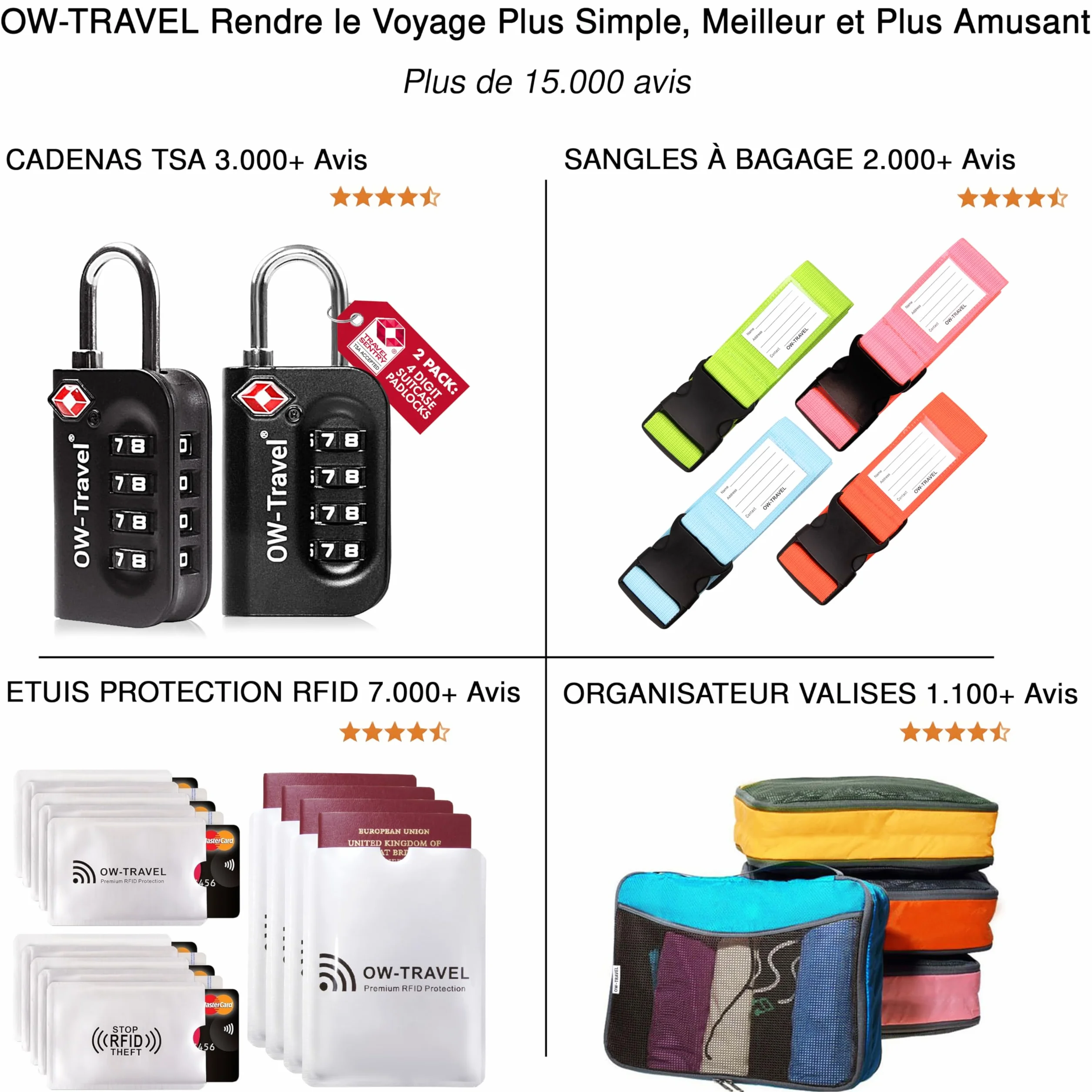 Cadenas Cable TSA pour Valise 3 Chiffres Antivol Bagages Combinaison USA Accessoires Voyage Serrure 4 Noir