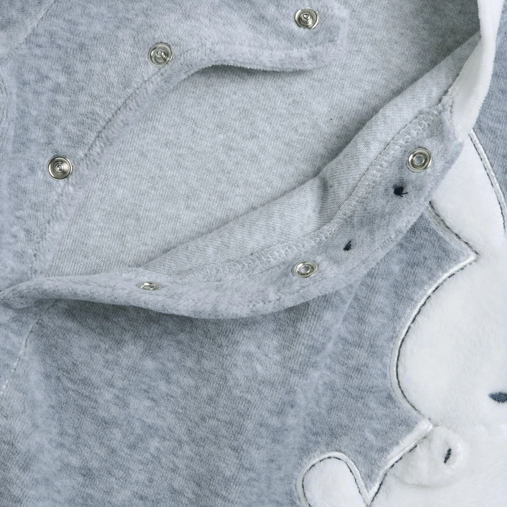 Chicco Grenouillère Bébé Chenille Chaude Douce Ouverture Frontale Hiver 0-24 Mois