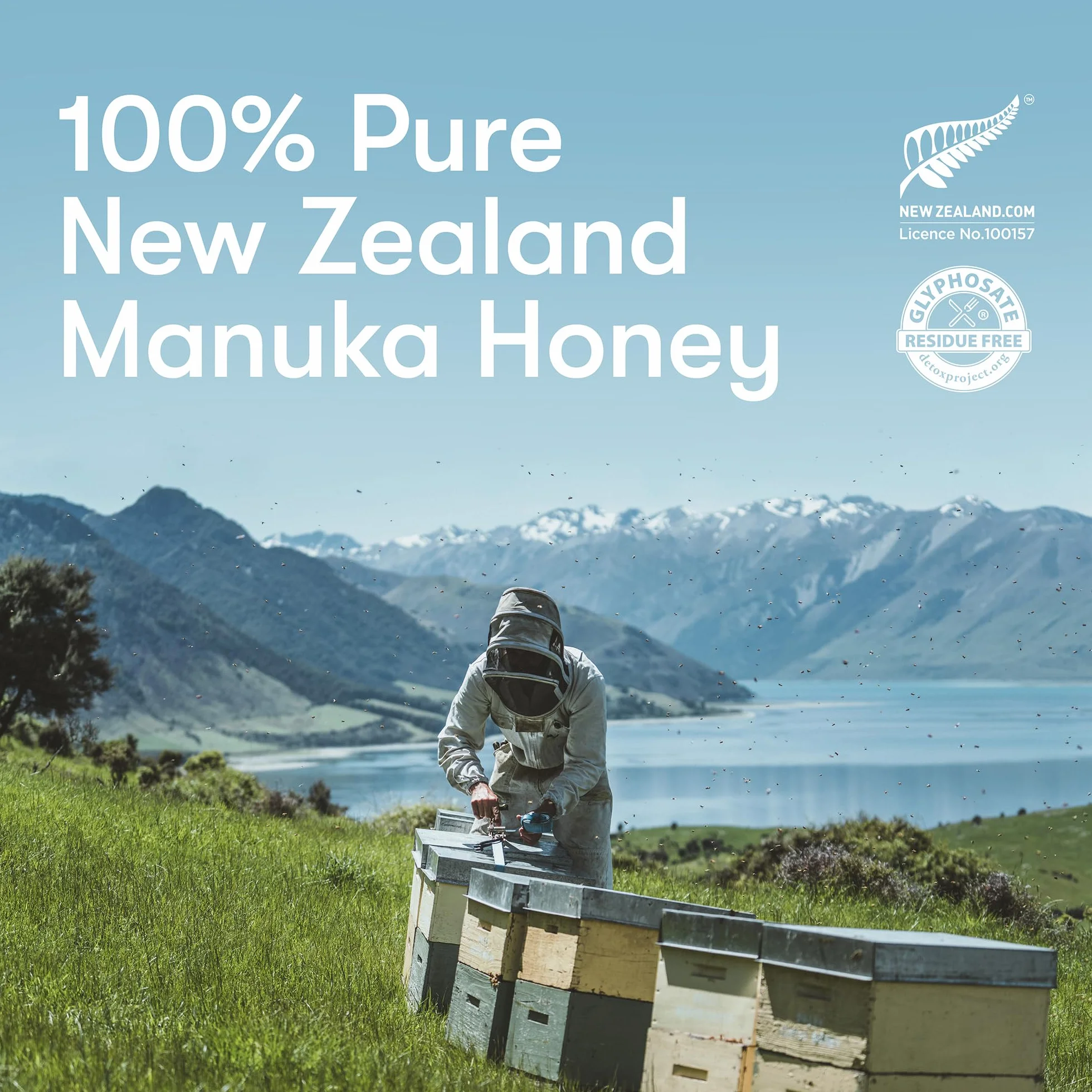 Miel de Manuka MGO 1122+ / UMF 24+ de New Zealand Honey Co. | Actif et brut | Fabriqué en Nouvelle-Zélande | 250g