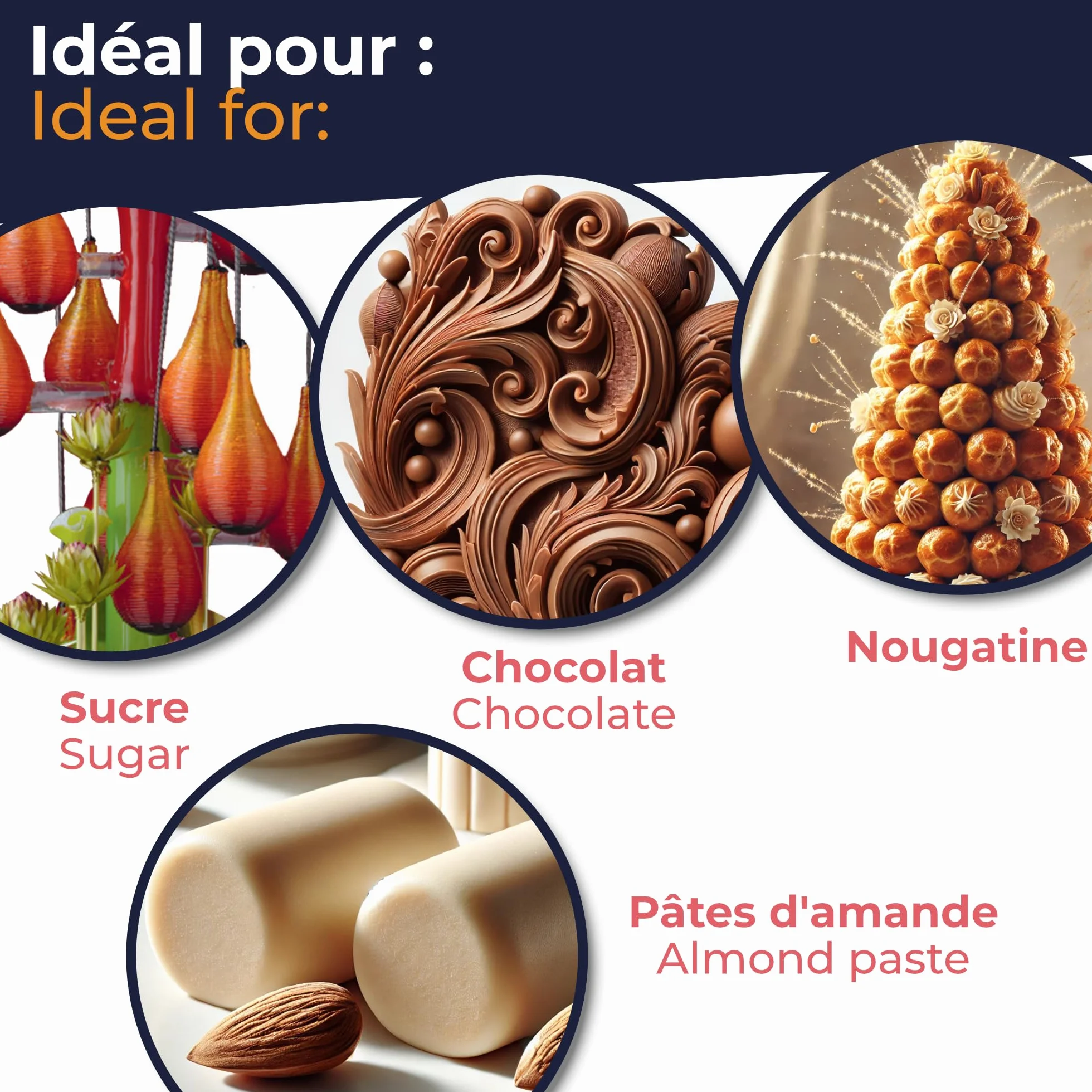 Déco Relief - Spray Vernis Alimentaire 400 ml - Fait Briller & Protège de l’Humidité - Pour Chocolats, Pièces en Sucre, Pâte d’Amandes, Nougatine, Tartes - Laque Alimentaire - D01.2.
