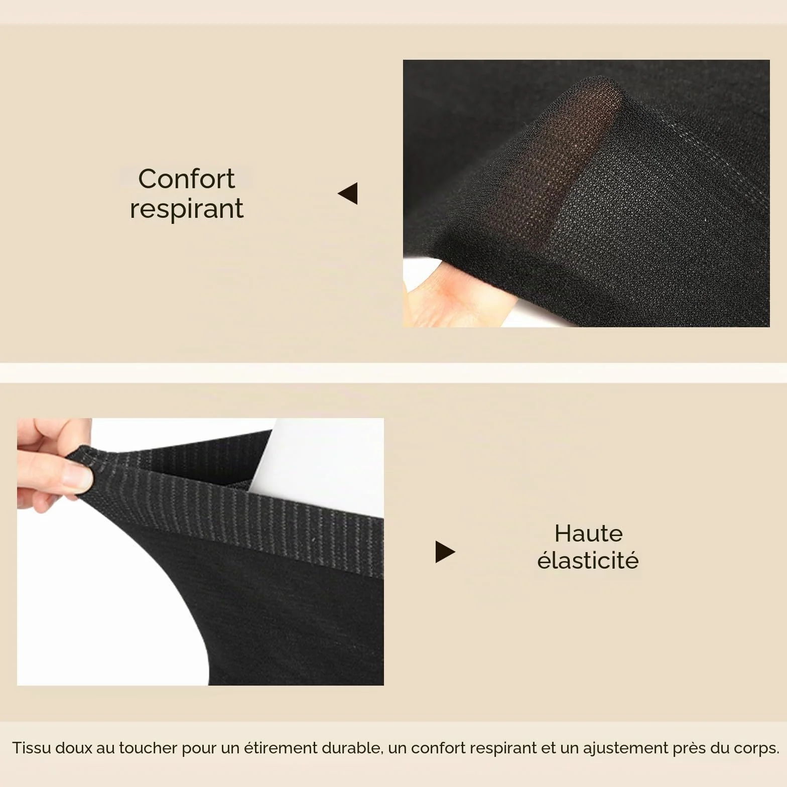 Culottes Jetables Maternité Lot de 4 Respirant Extensibles Coupe Haute Sous-vêtements Post-Partum Césarienne