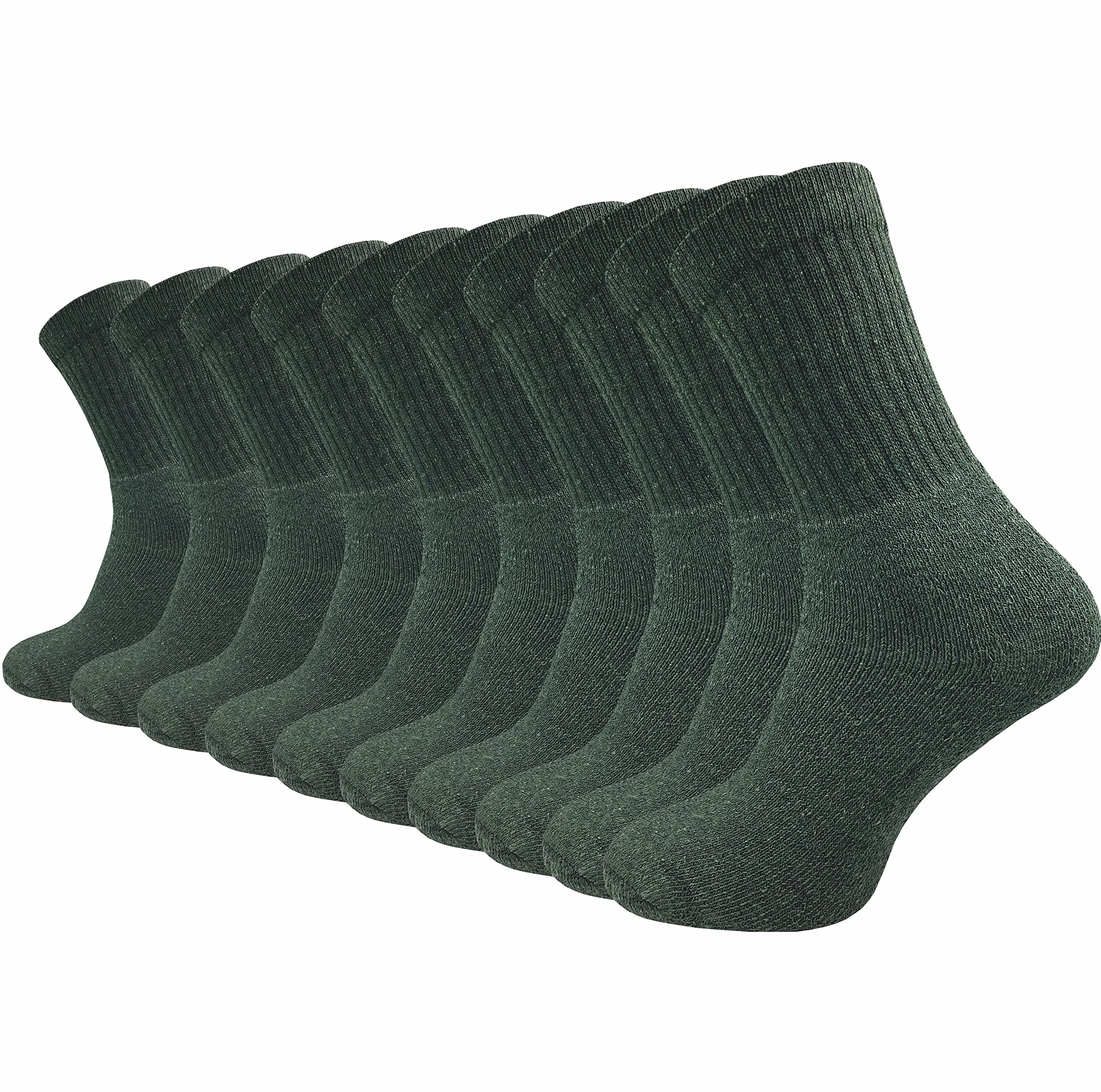 GAWILO Chaussettes Militaires et de Chasse 10 Paires - Pied en Tissu Éponge Renforcé