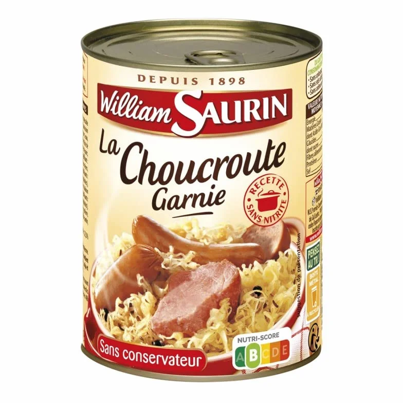 WILLIAM SAURIN - Choucroute Garnie 400G - Lot De 4 - Offre Special