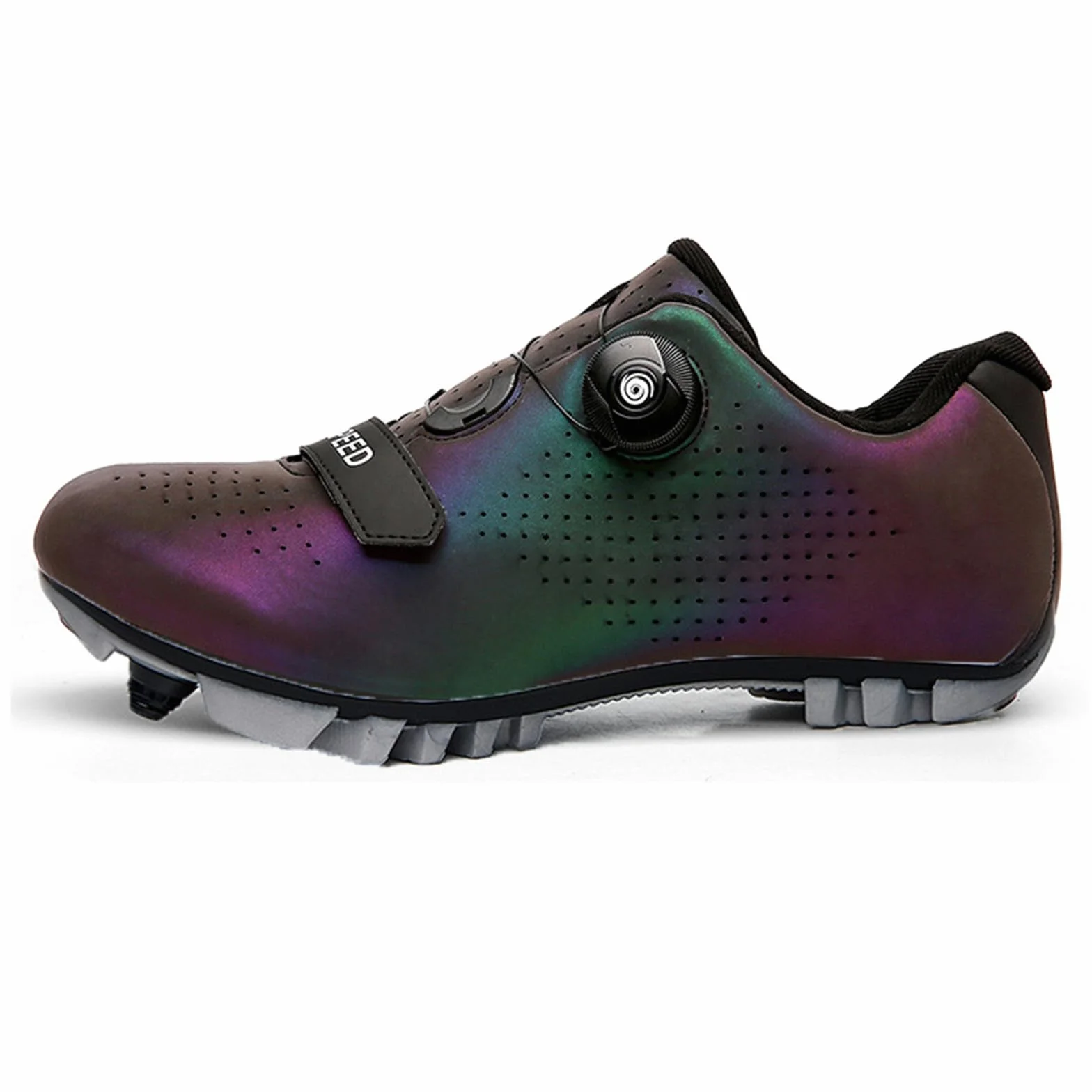Hixingo Chaussures de Cyclisme pour Hommes Femmes Chaussures d'Équitation sur Montagne Crampons Respirantes Semelle Dure