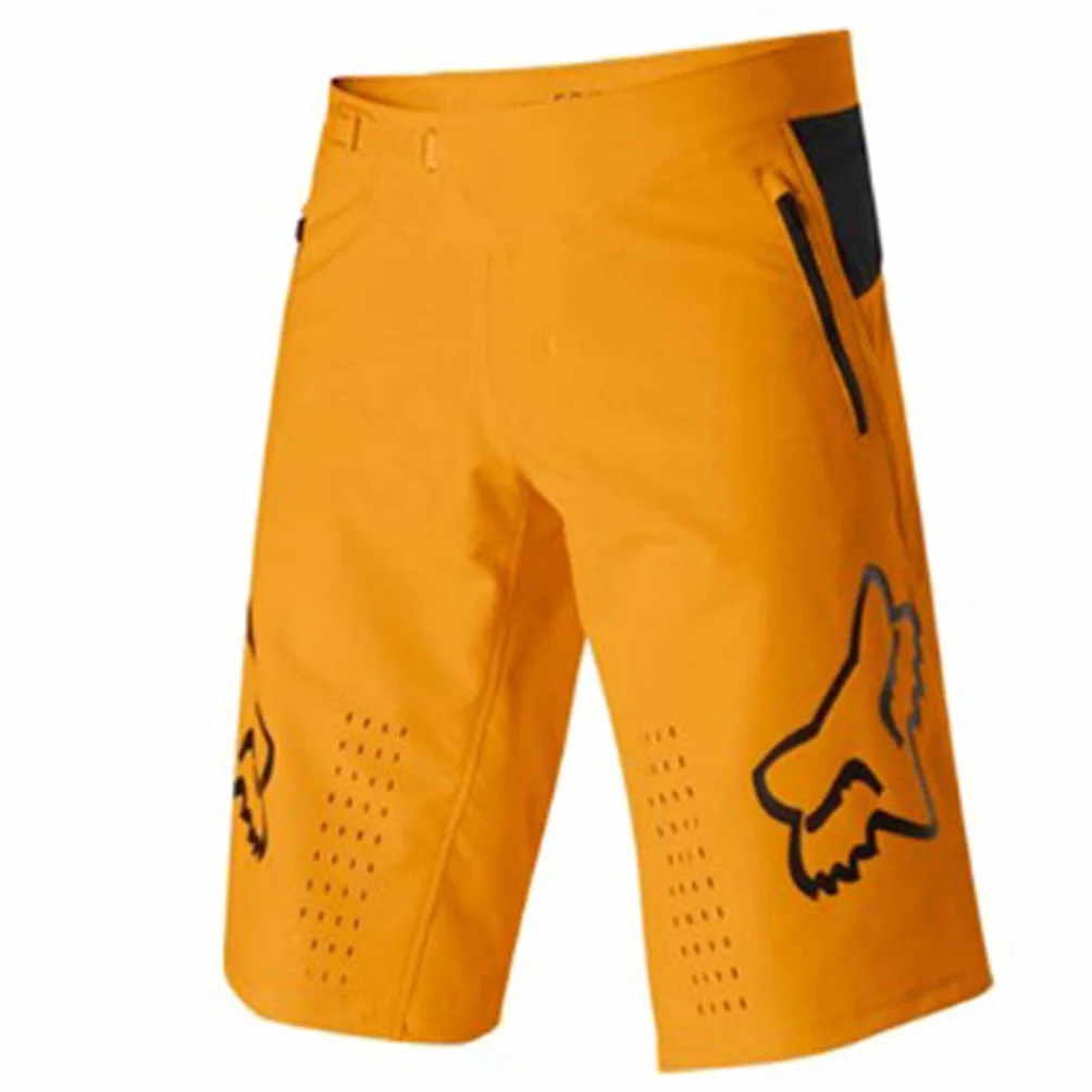 Vélo Shorts d'homme Loose Fit VTT Descente Outdoor Sport Pantalon Court Hydrofuge Orange M