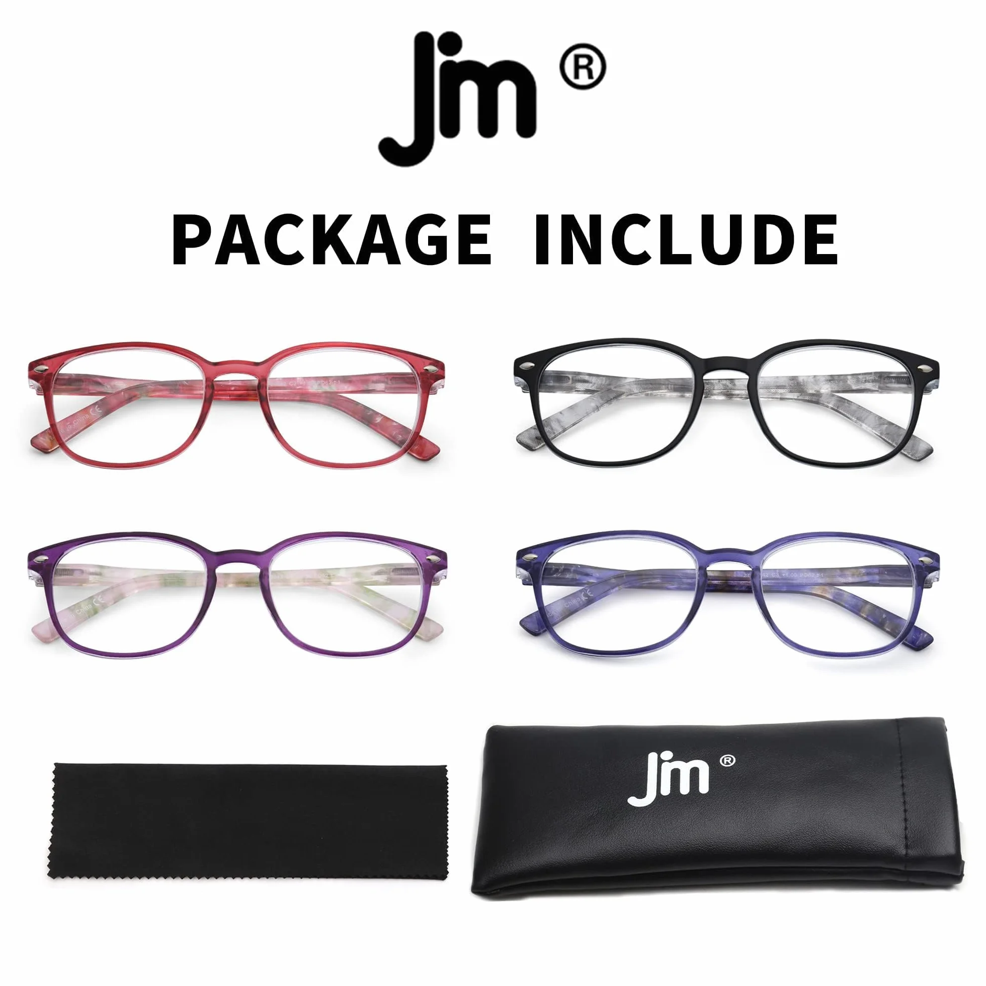 Lunettes de Lecture Charnière à Ressort Presbyte Hommes Femmes Carré