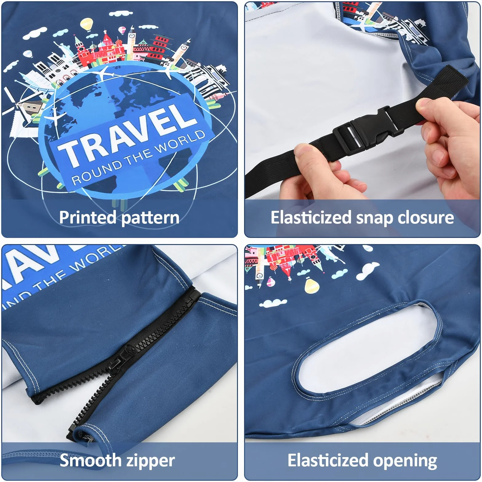 Elastique Housse De Valise Lavable Protection 18-32 Pouces