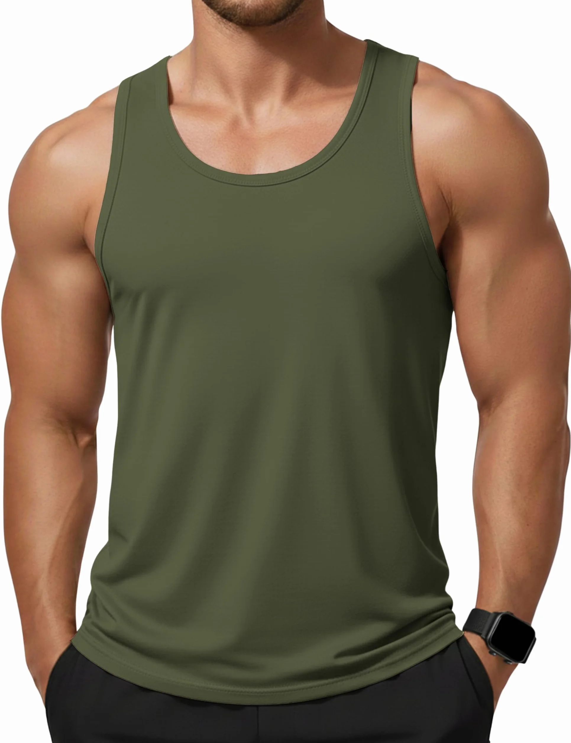 Débardeur en coton pour homme sans manches sport fitness gym été