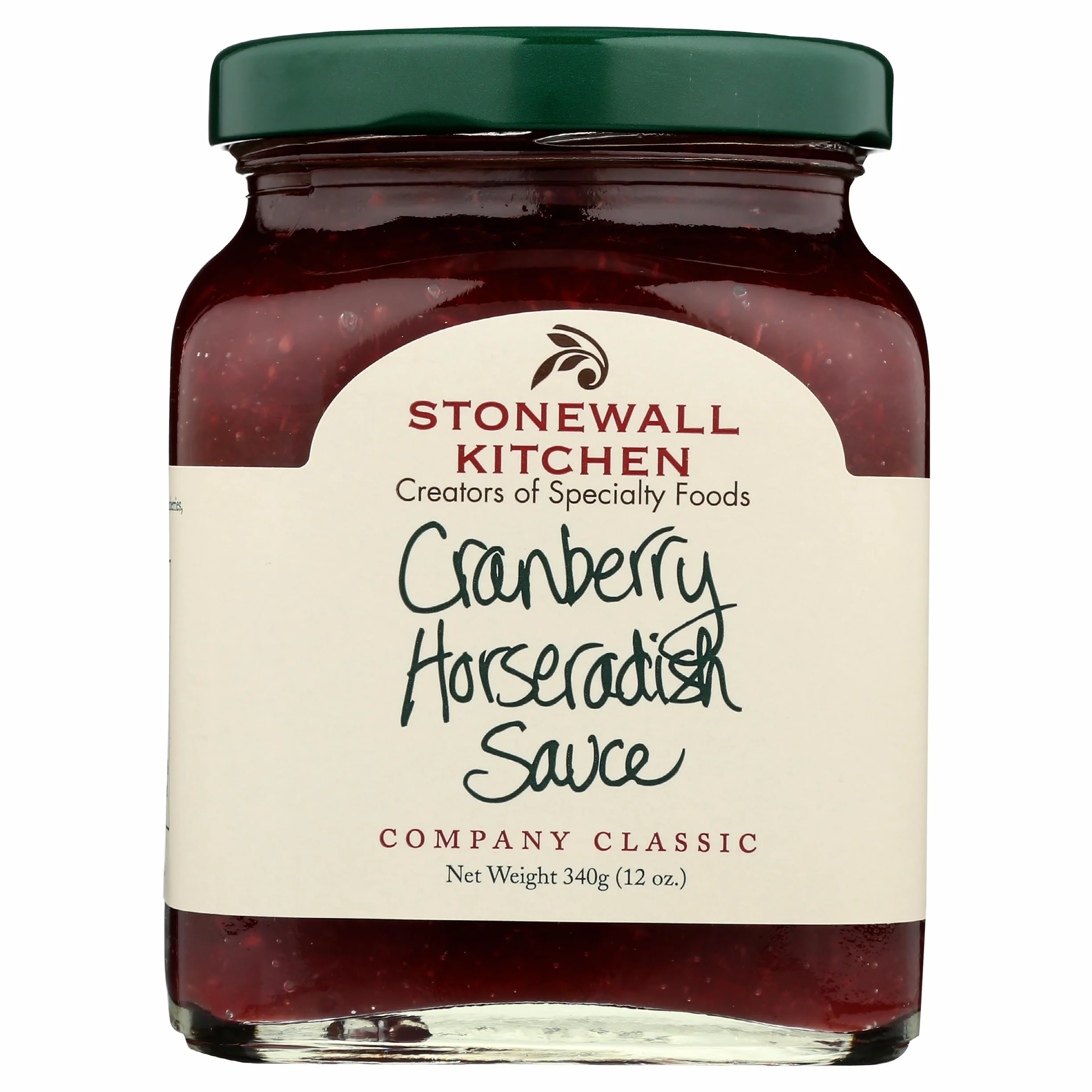 Stonewall Kitchen Sans gluten, toute la sauce naturelle de raifort de canneberge, 12 onces Sauce aux canneberges raifort 12 oz Multi