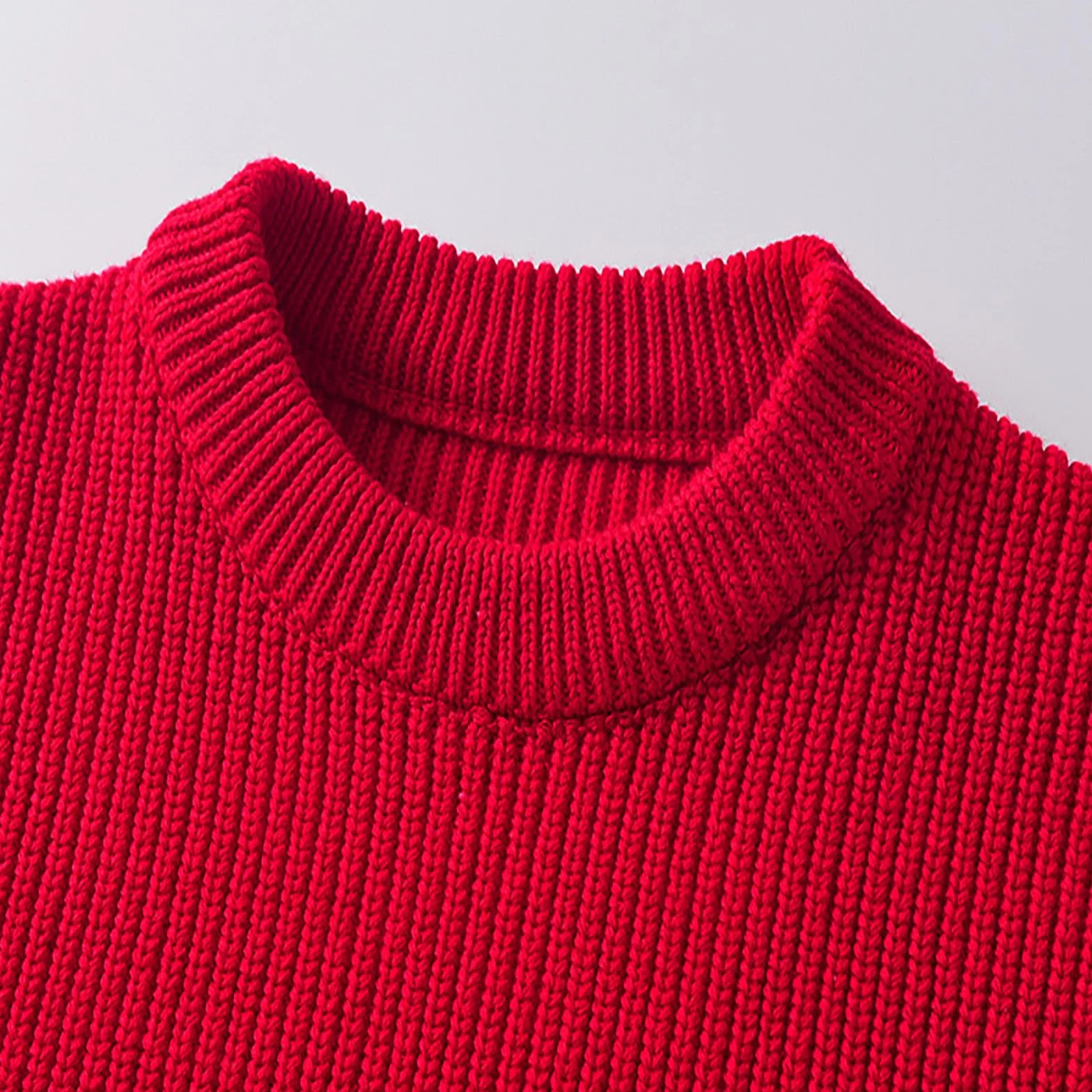 Pull chaud en tricot pour enfant - Col rond - Manches longues - Automne Hiver - Doux et confortable