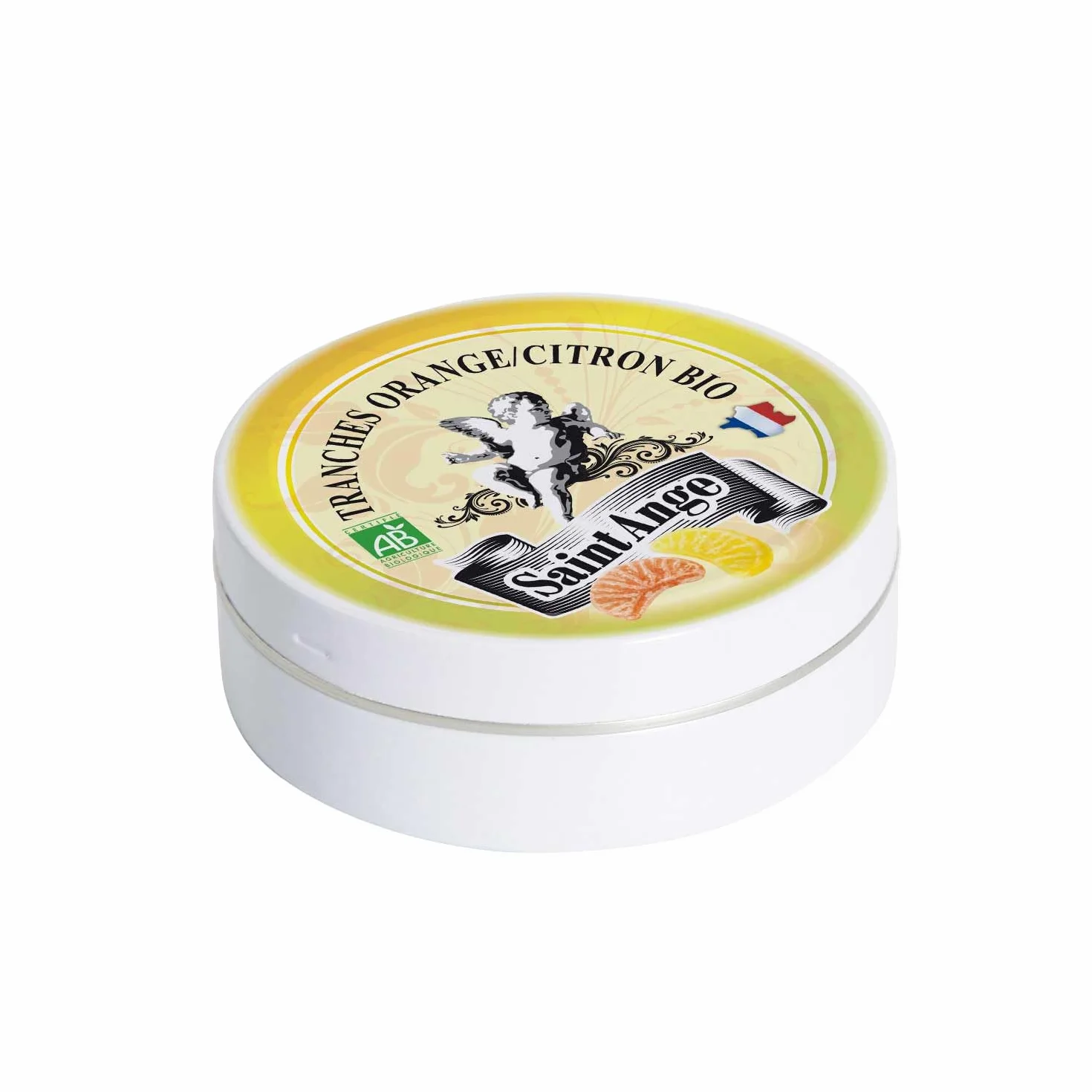 Pastilles Saint-Ange | Bonbons Traditionnels 100% Français (Bio Orange Citron)