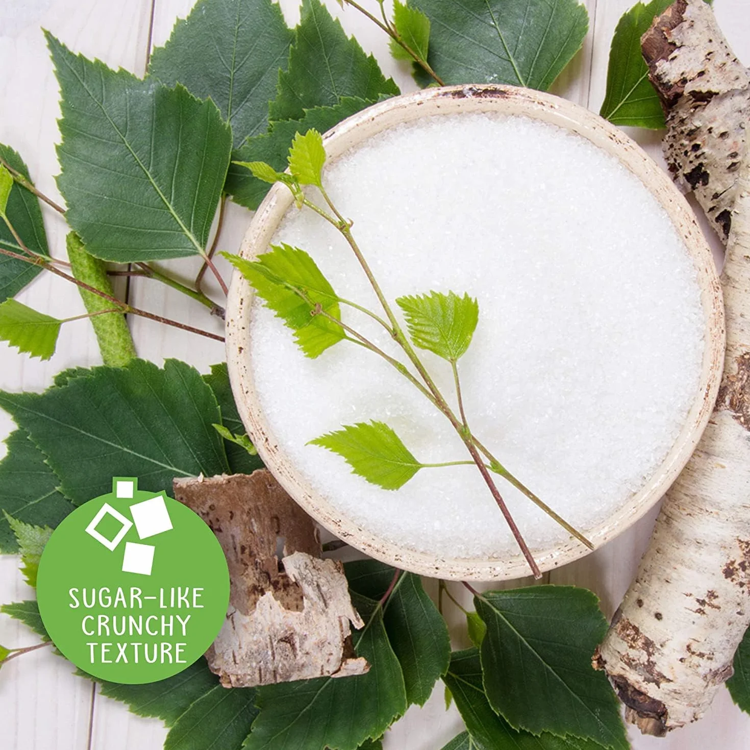 Pure Via - Xylitol Sucre de Bouleau - Poudre Cristallisée - Zéro Sucre - Alternative d'origine naturelle au sucre |1kg