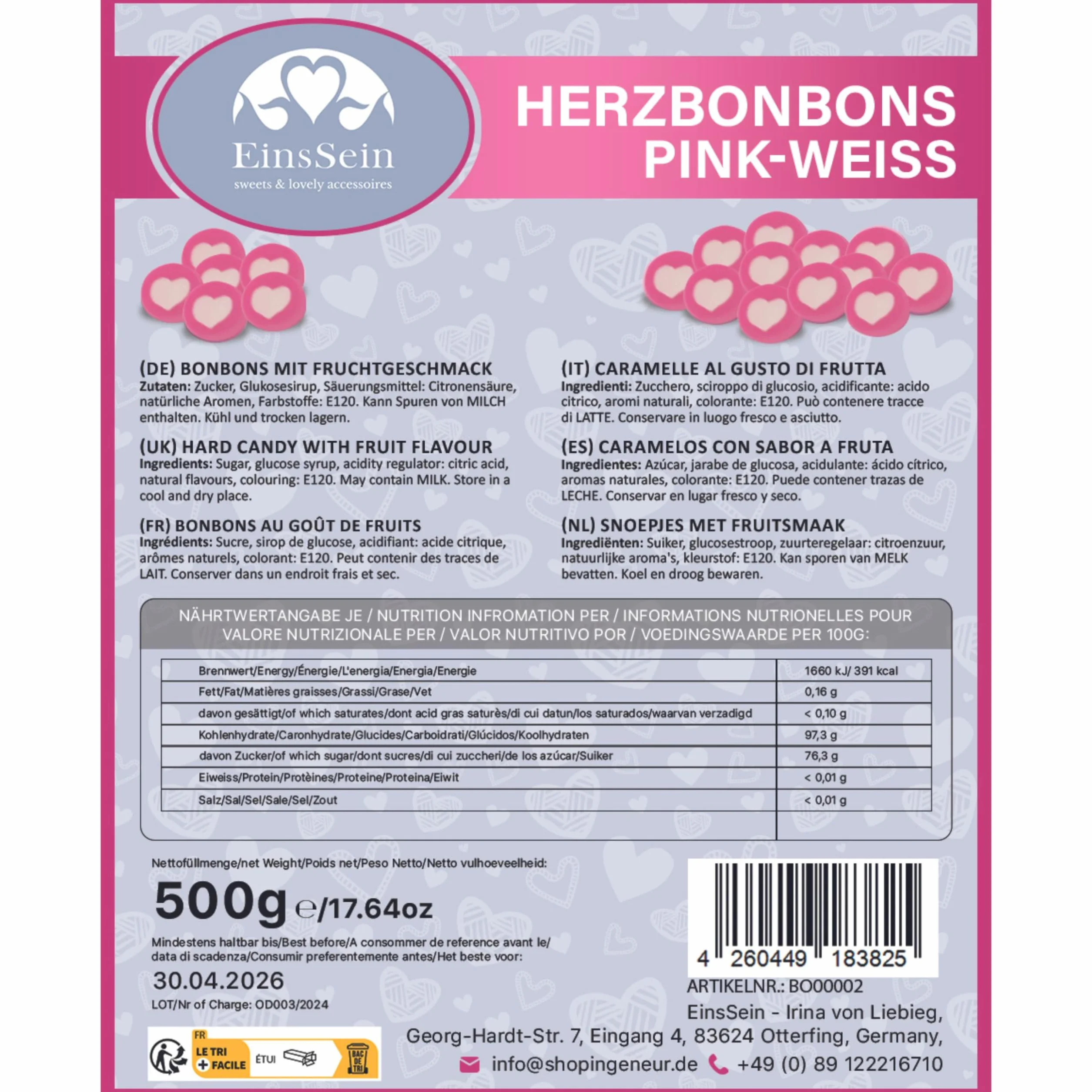 Bonbons Mariage Cœur Rouge Blanc 500g 140 Dragees Cœur Décoration Table Cadeaux Invités