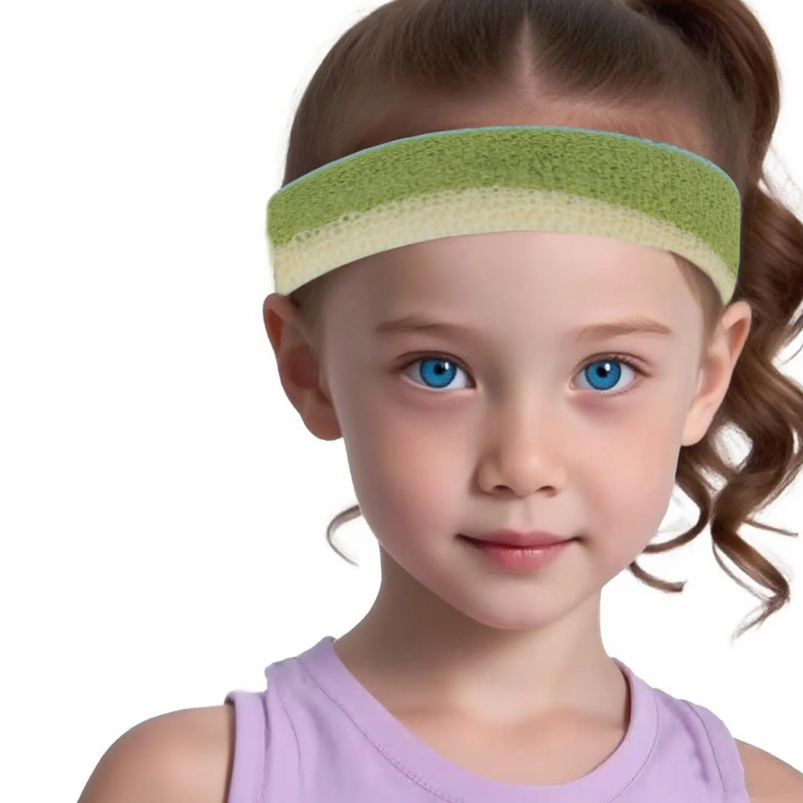 Bandeau de Sport Élastique pour Enfant Serre-tête Absorbant Sueur Protection Cyclisme Course Tennis Football Basket-Ball
