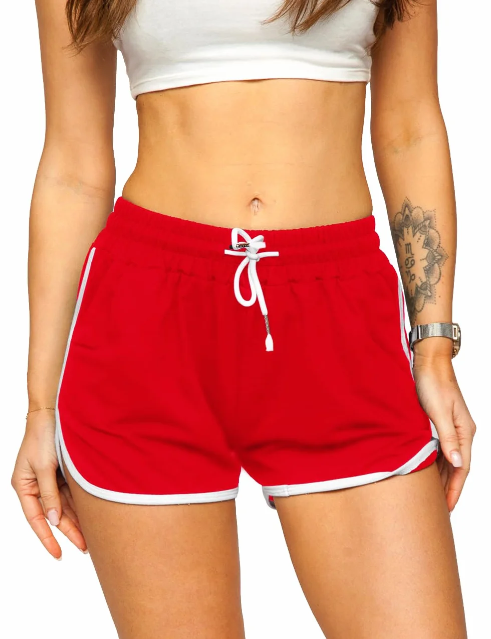 Femmes Sport Yoga Fitness Coton Shorts Gym Running mi-épais