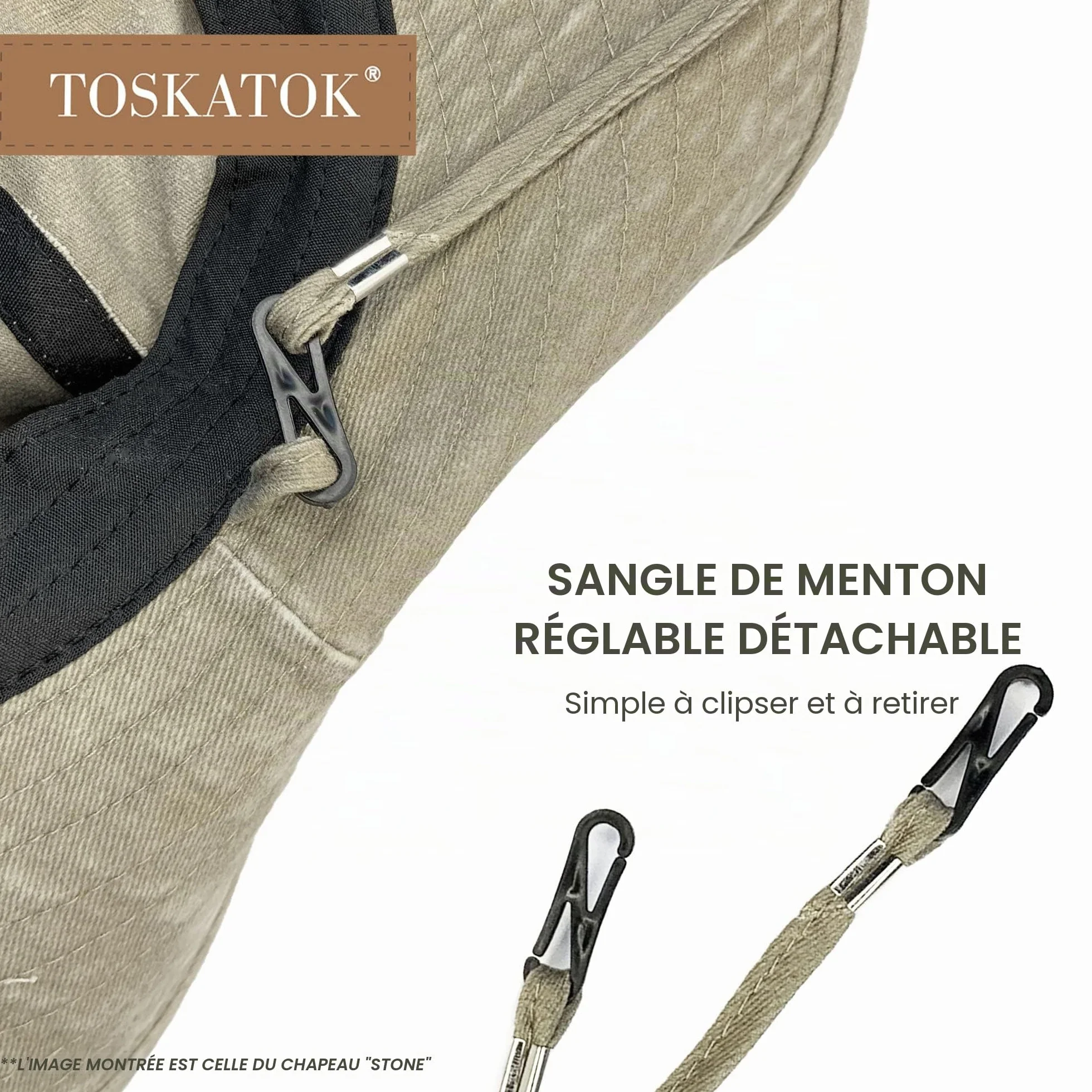 TOSKATOK Bob Safari Style Enfants UPF 50+ Anti UV Coton Protection Solaire Bords Larges Taille Unique