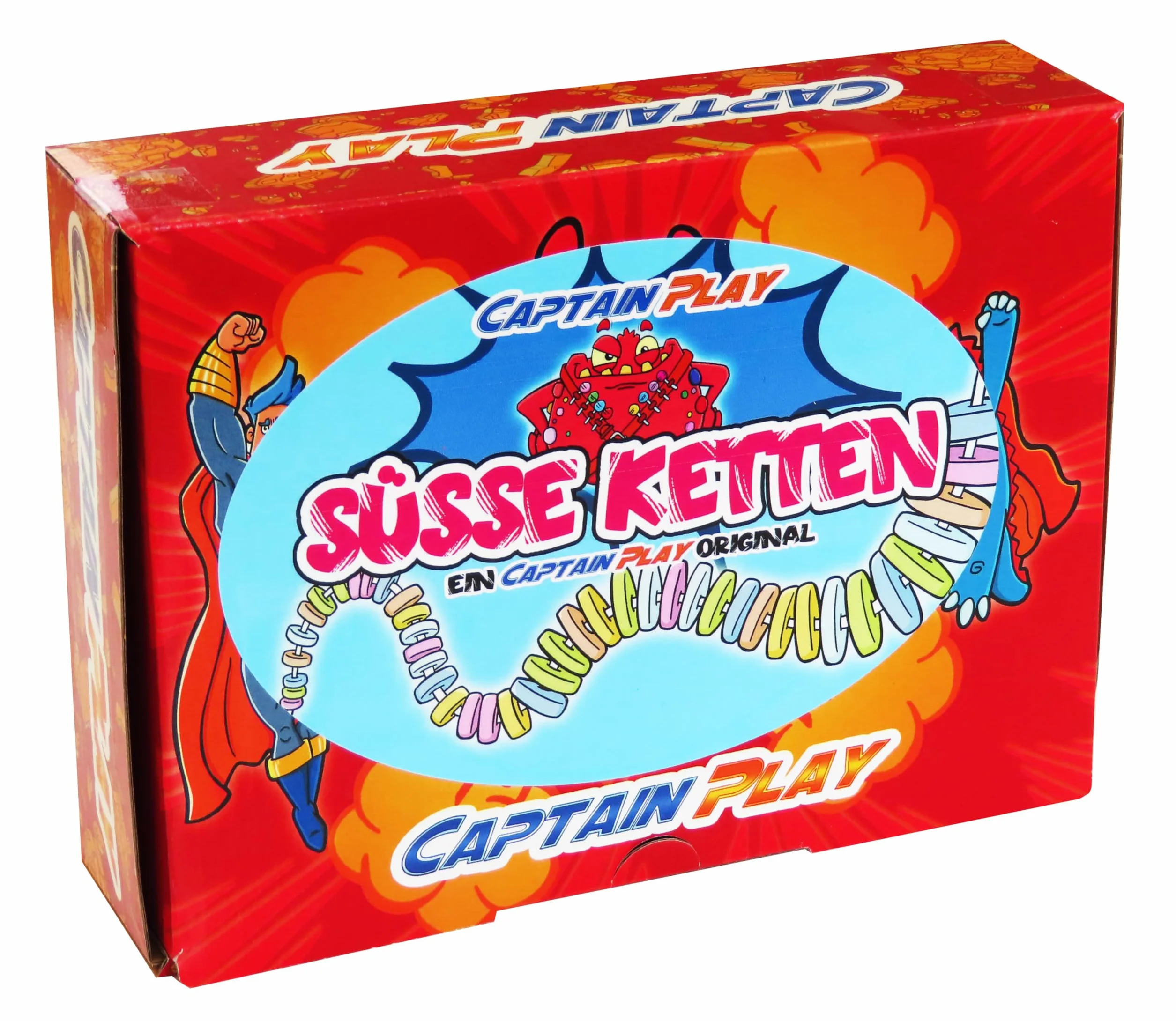 CAPTAIN PLAY Candy Box avec 16 Colliers Sucrés Dextrose