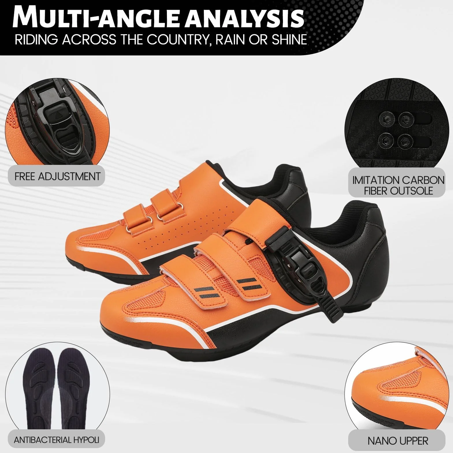 Chaussures Cyclisme Unisexe MTB Sneakers Compatibles Pédales SPD
