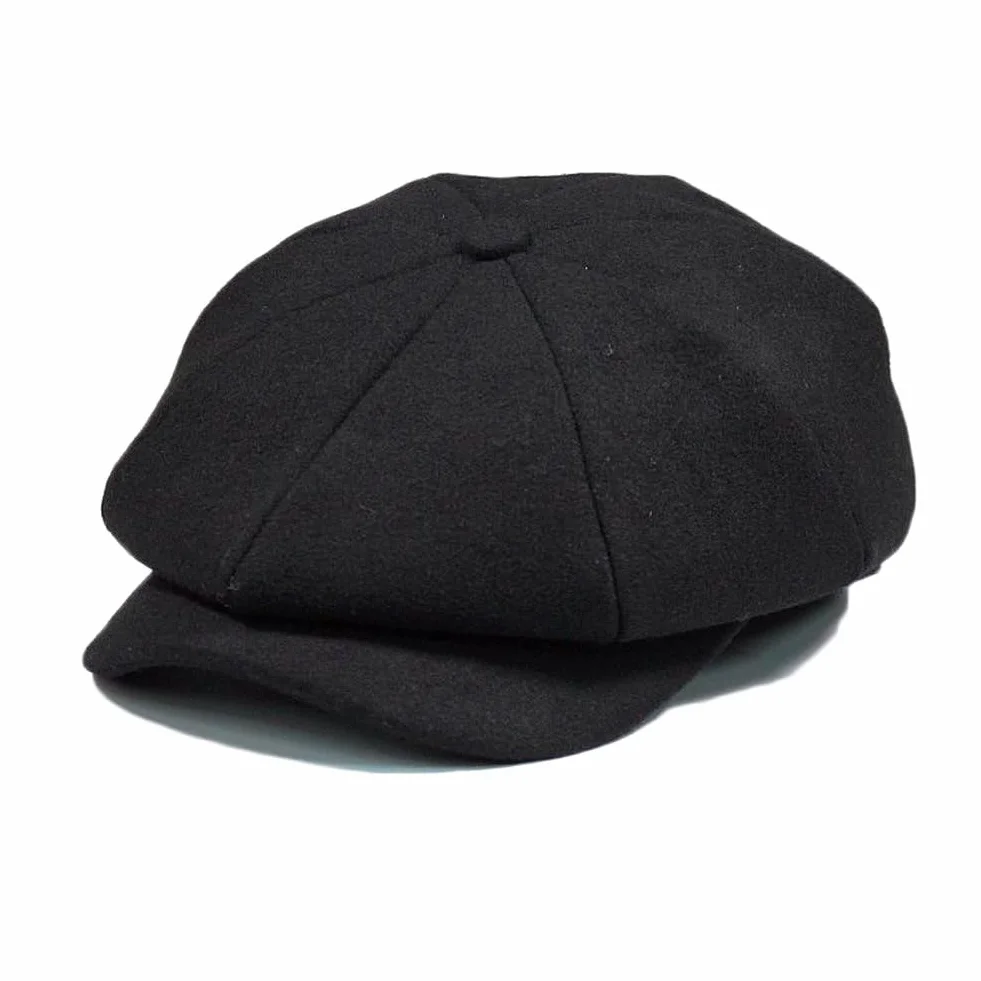 Chapeau Newsboy Laine Polyester Tweed Carreaux Classique