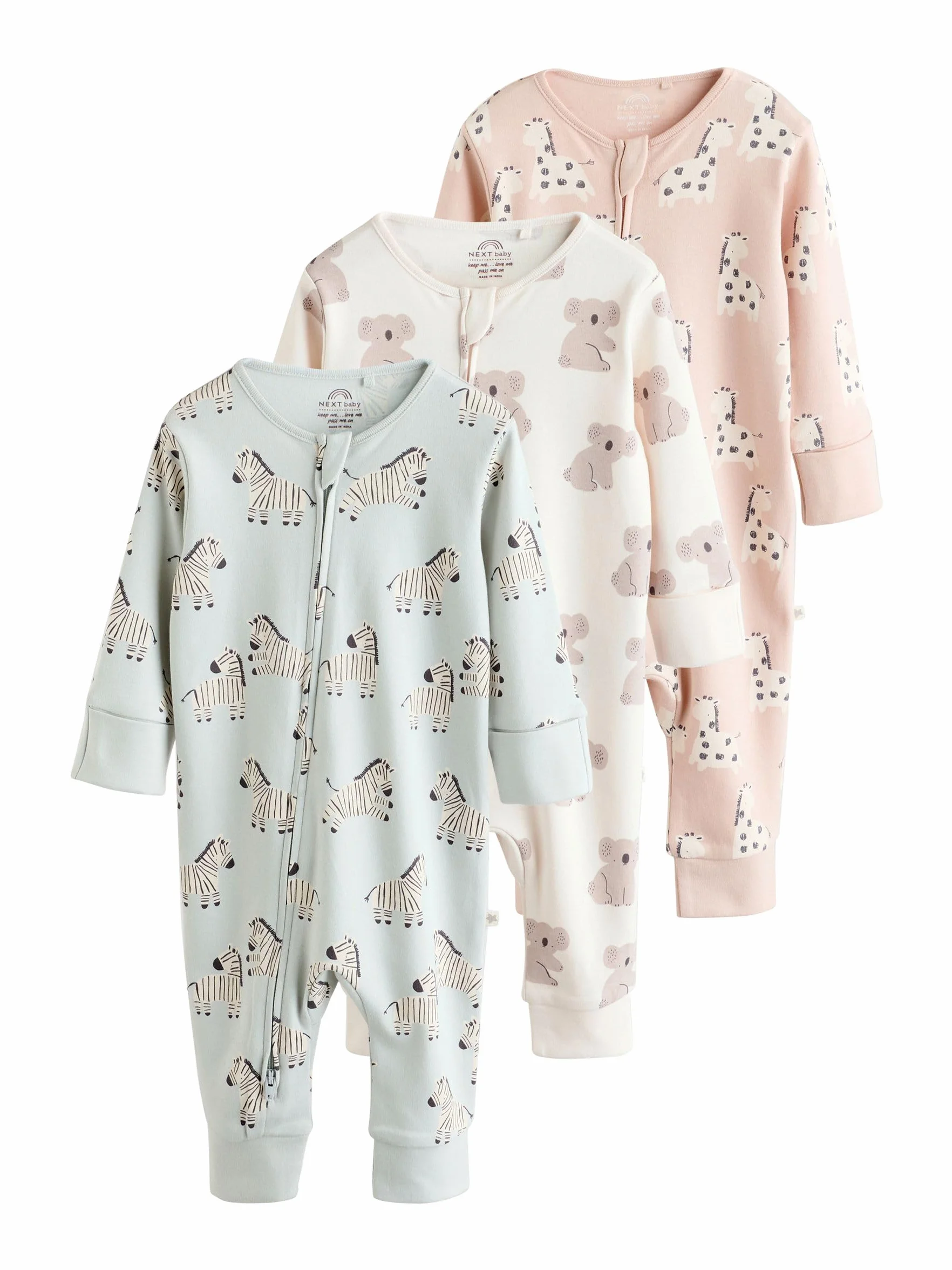 NEXT Bébé Dors-Bien sans Pieds à Fermeture zippée Double Sens Lot de 3