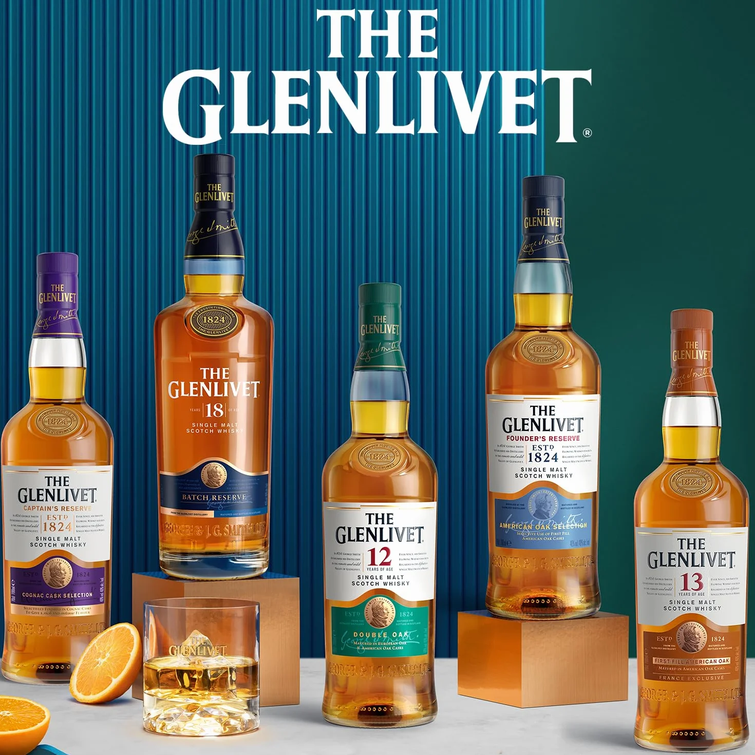 THE GLENLIVET Founder's Reserve Whisky Ecossais Single Malt - 40%, 70cl