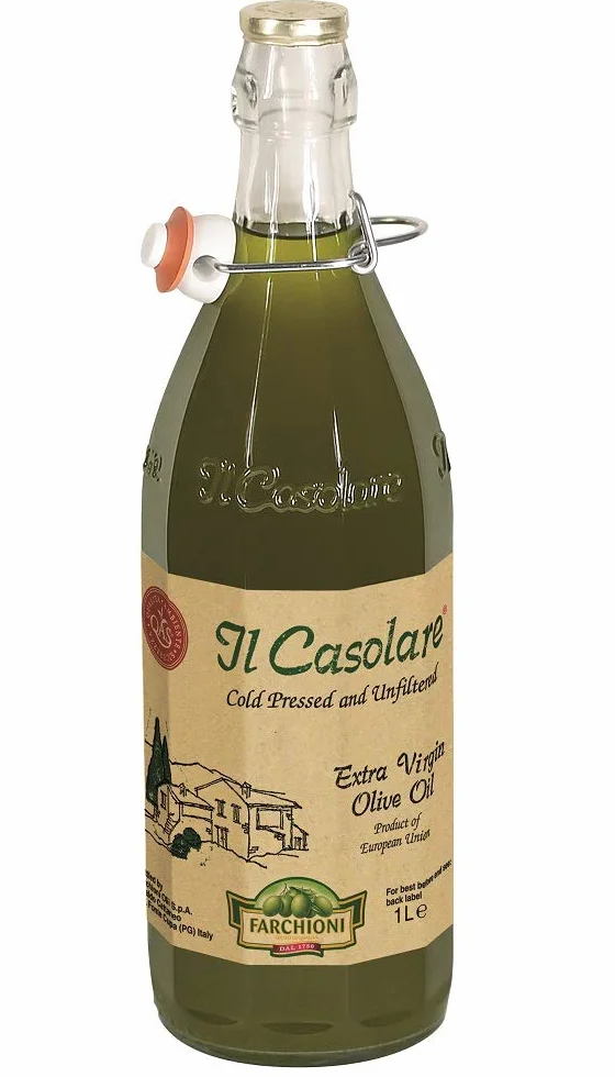 Farchioni Il Casolare - Huile d'Olive Extra Vierge - Extraction à froid - Non Filtrée - 1 Litre | Extraction à froid | Non Filtrée