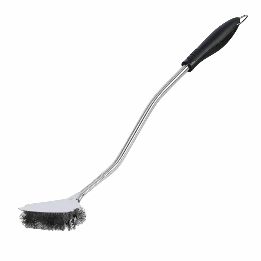 Brosse avec grattoir pour Nettoyage Four à Pizza, Aluminium de première qualité, Longueur 79,5 cm et diamètre 29,6 cm
