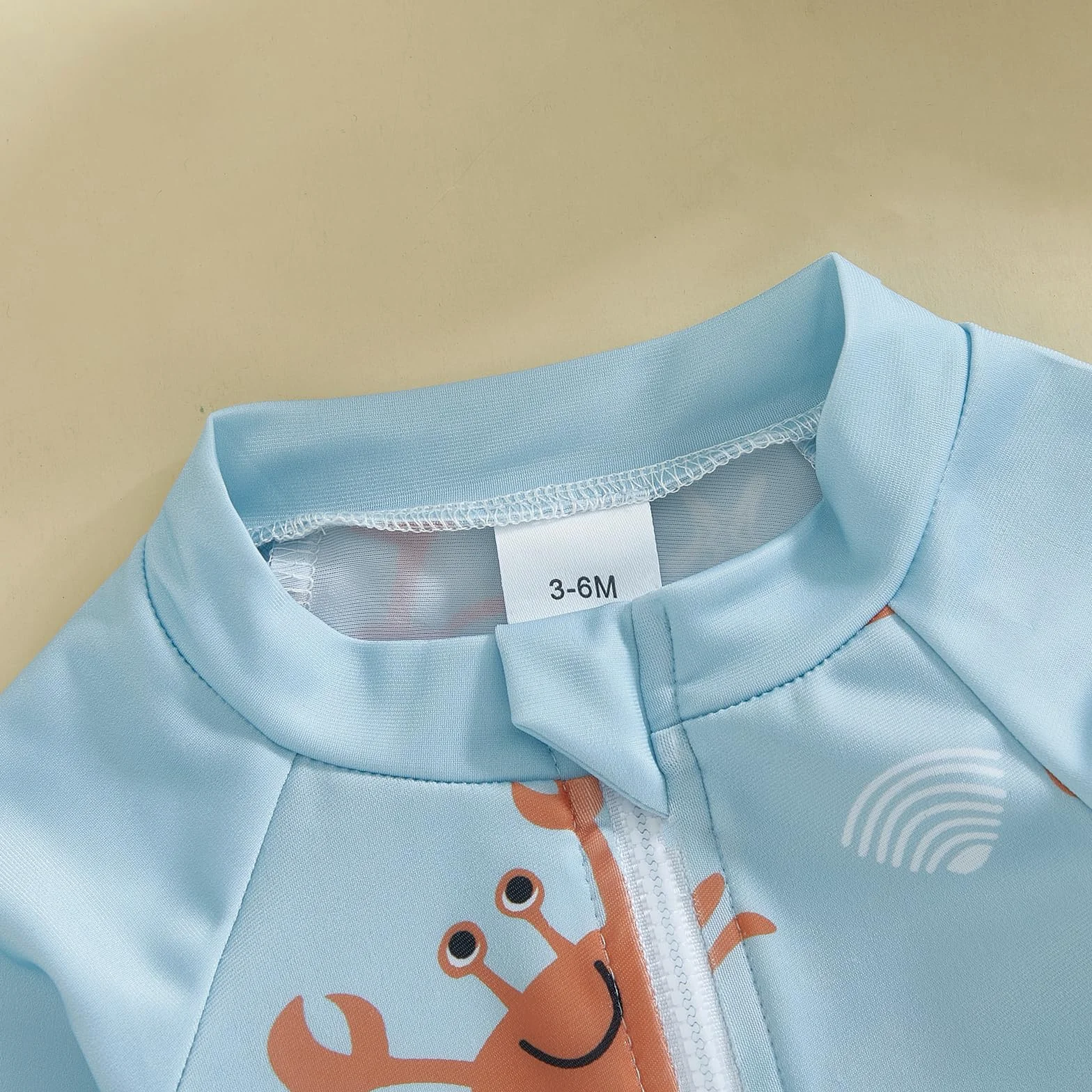 Loalirando Maillot de Bain Enfant Bébé Garçon 2 Pièces Anti-UV Combinaison Zippé Manches Longues Chapeau Large Bord