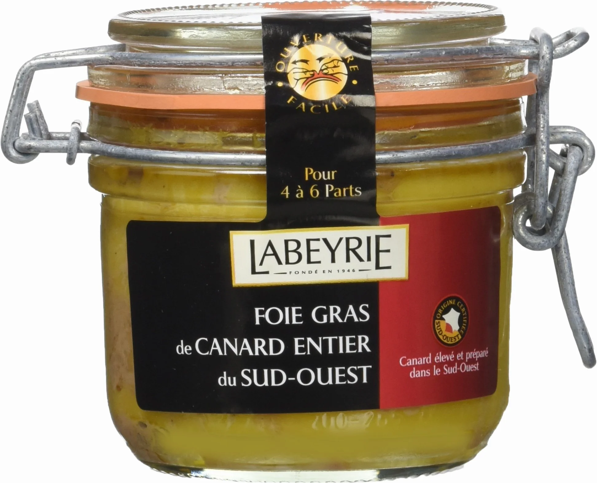 Labeyrie Foie Gras de Canard Entier du Sud-Ouest Bocal 190 g