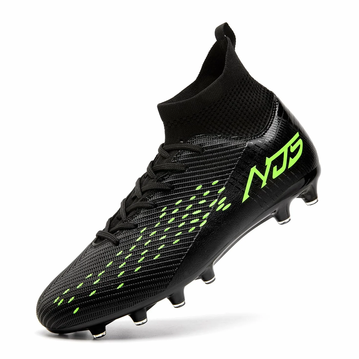 Chaussures de Football Homme Haute Bande Spike Crampons Profession Adultes Athlétisme Entrainement