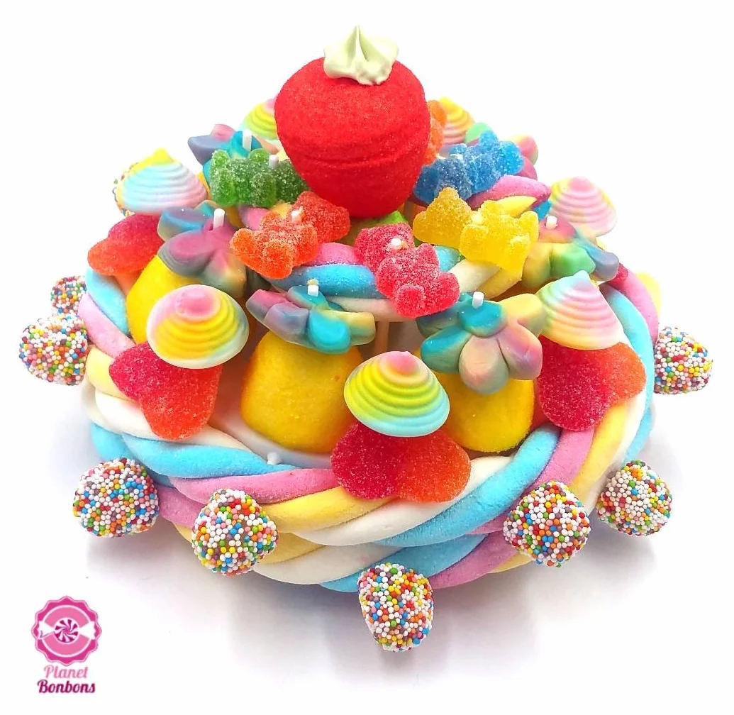 Gâteau de bonbons Arc en ciel 220mm
