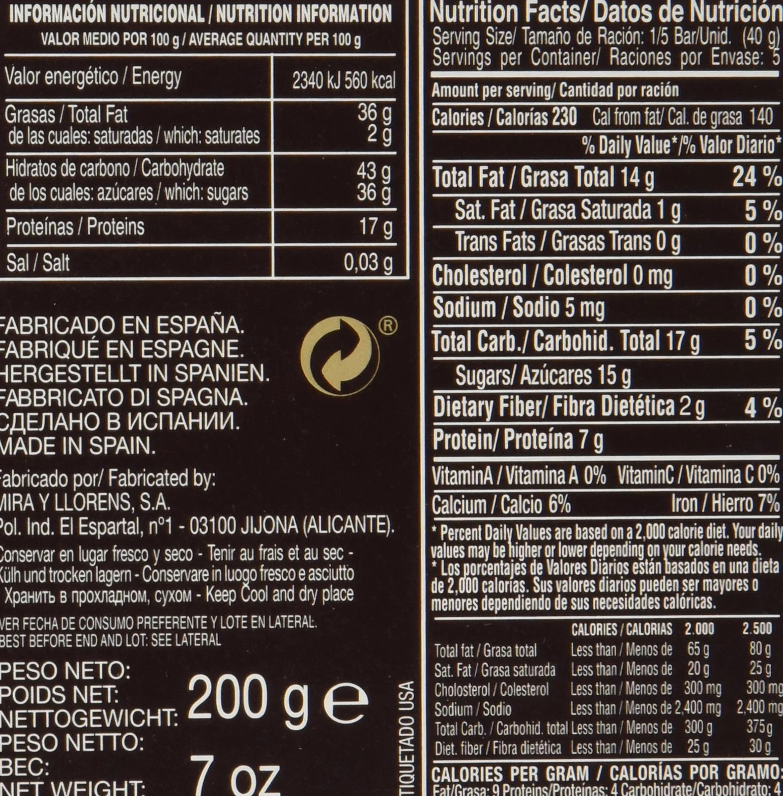 El Artesano Jijona Soft Almond Turron (Turron de Jijona) 7 Oz (200 G)