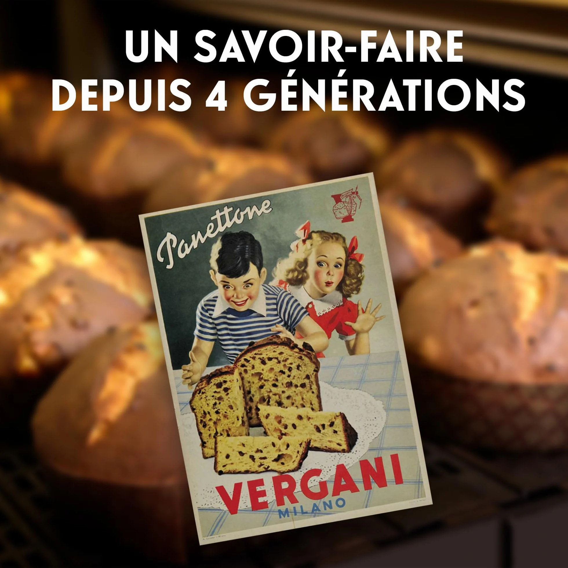 Vergani - Mini Panettone Pistache Mignon - Panettone italien traditionnel confectionné à Milan au délicieux goût de pistache - Gâteau de Noël typique en Italie - Idée cadeau Noël