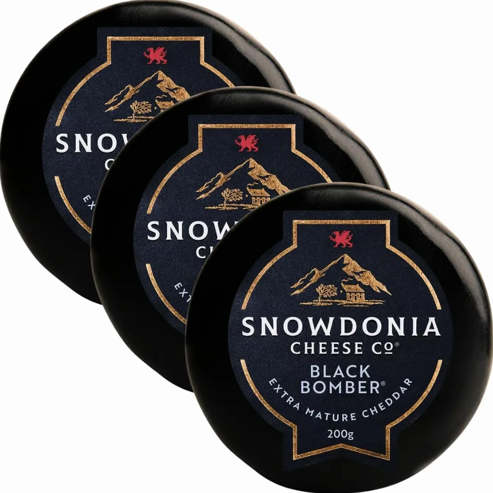 3 x Cheddar Snowdonia Extra mature Black Bomber 200g