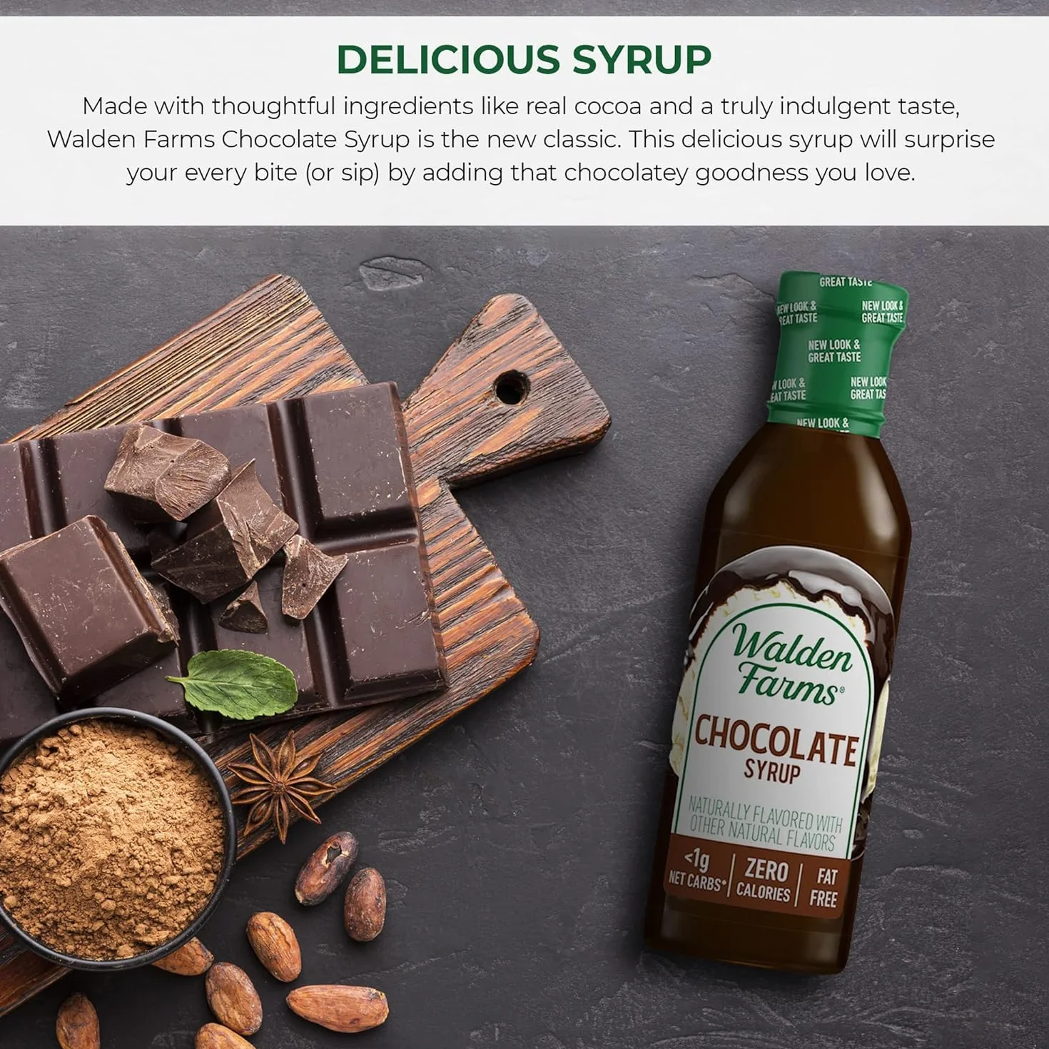 Walden Farms Near Zero Chocolate Syrup 340g by Walden Farms