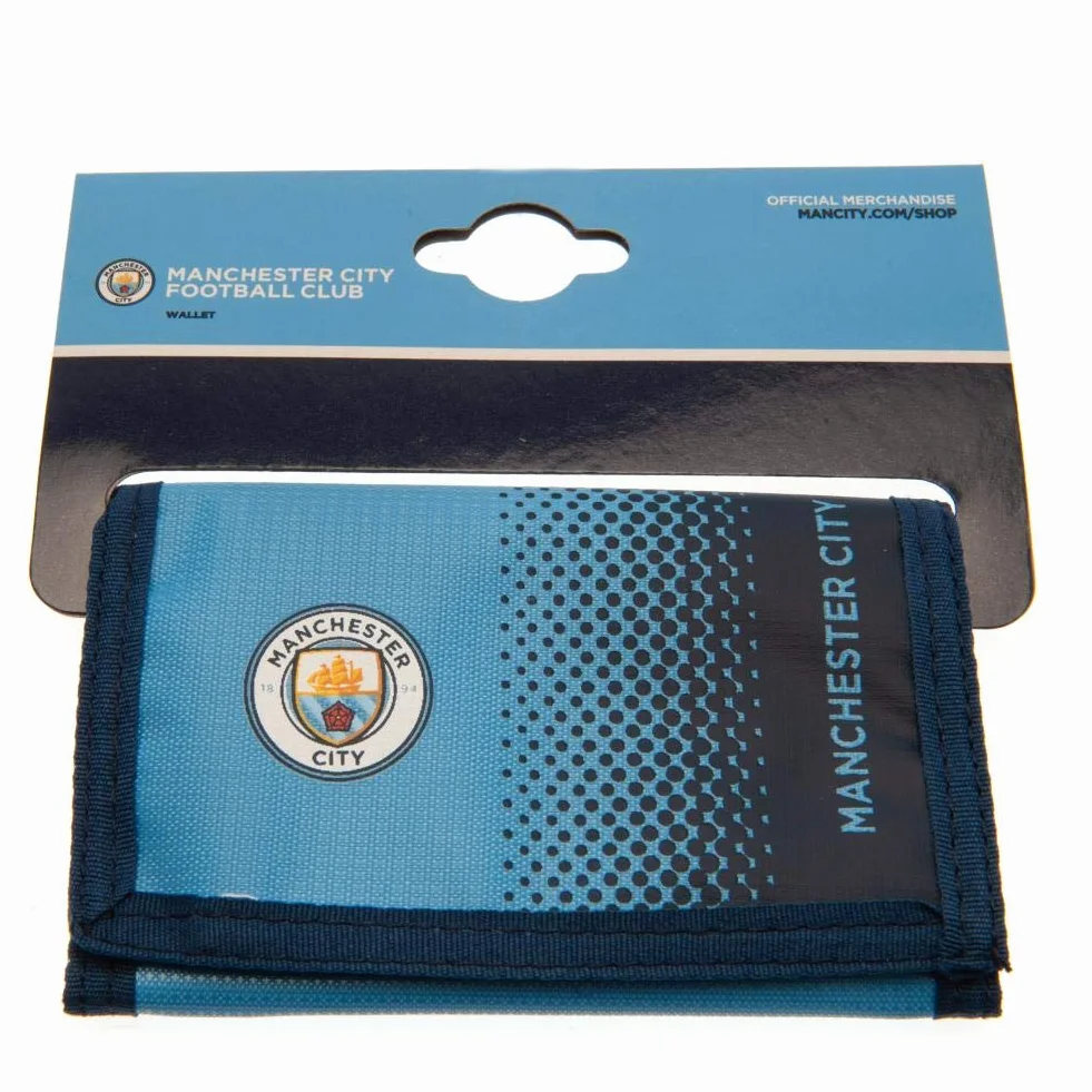 MANCHESTER CITY Portefeuille Officiel FC Homme Bleu Ciel