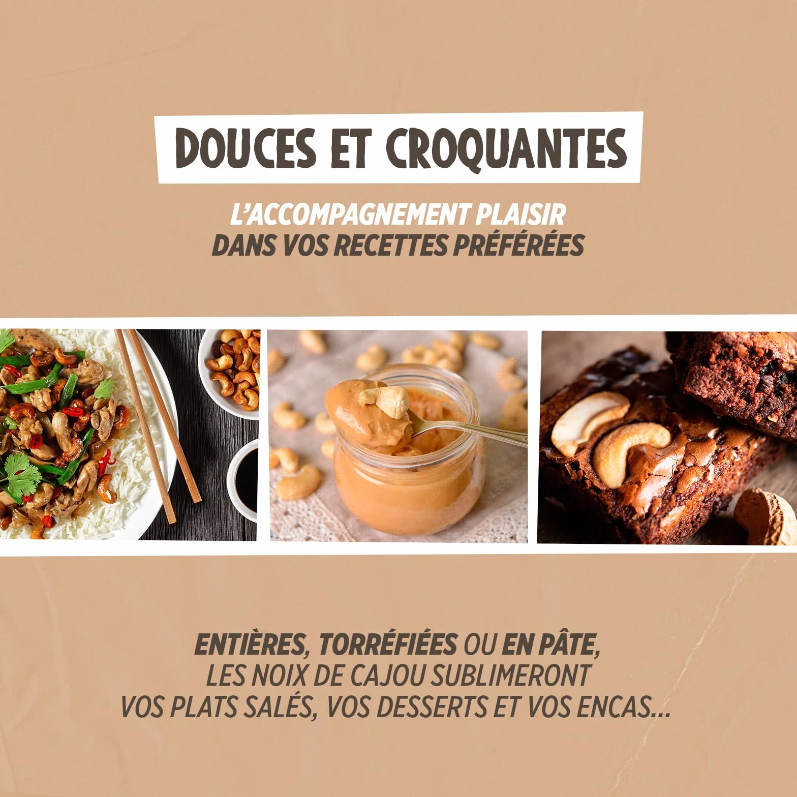 Noix de Cajou Bio 1 kg - Décortiquées - Non Salées - Non Grillées