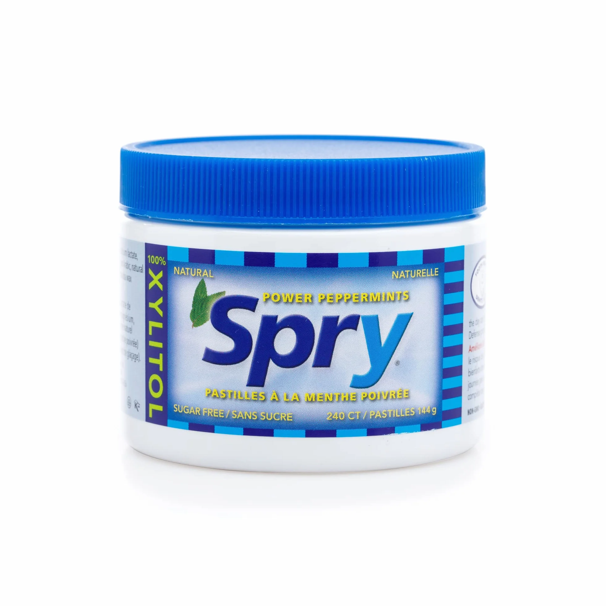 Spry Pastilles à la Menthe Poivrée au Xylitol Sans Sucre 240 Count (Pack of 1)