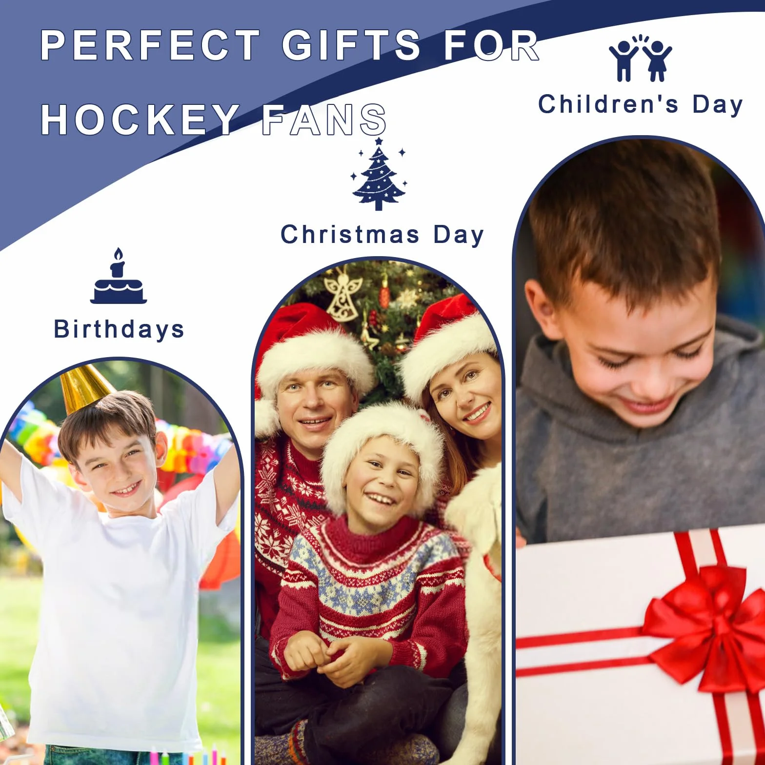 Maillot de Hockey personnalisé avec nom numéro équipe Cadeaux Enfants Adultes Style 3