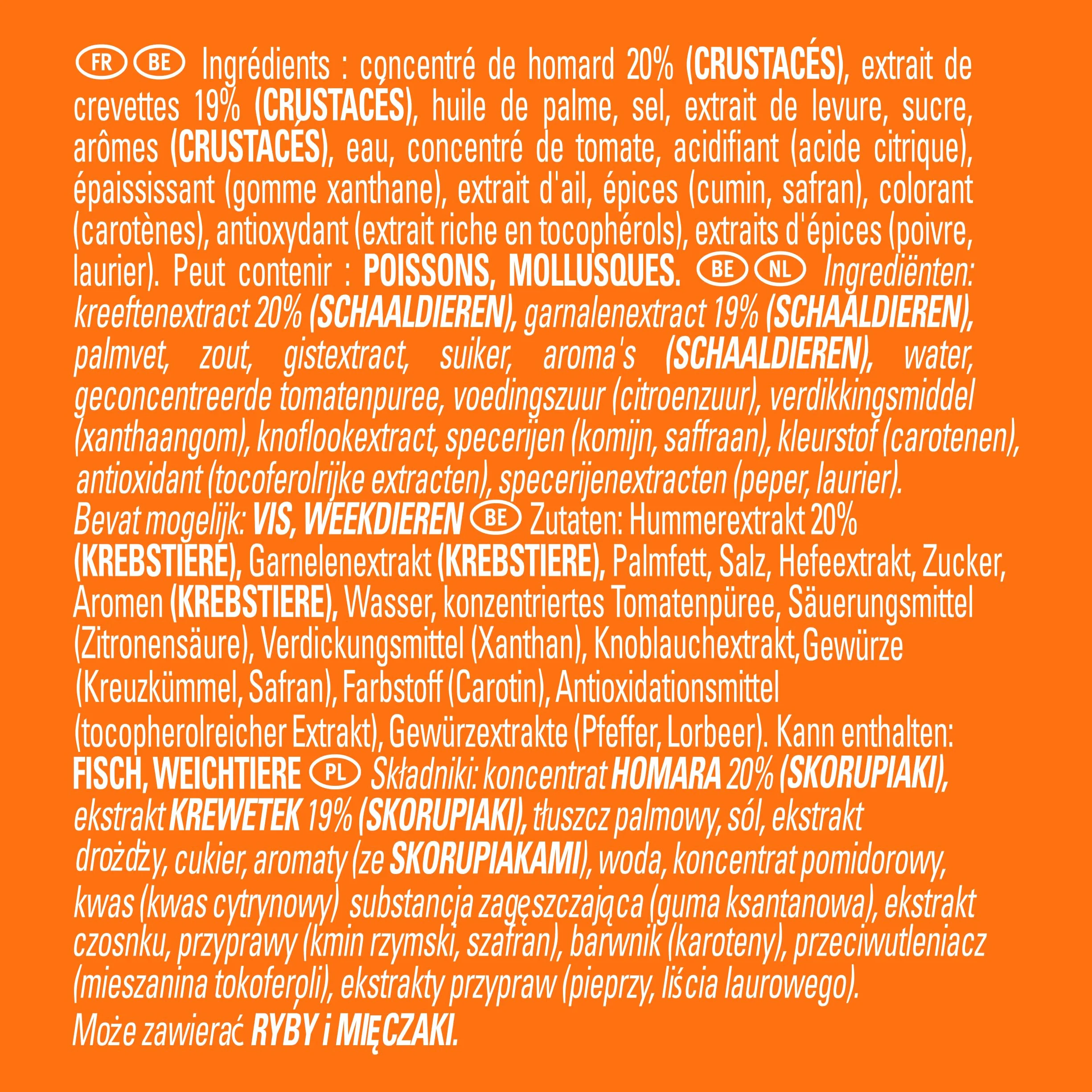 CHEF Concentré de Crustacés - En Pâte - En Liaison Chaude et Froide - Réhausse le Goût de Préparation de Crustacé - Aide Culinaire, Sauce, Fonds, Fumet - Pot de 580g pour 14,5L à 58L