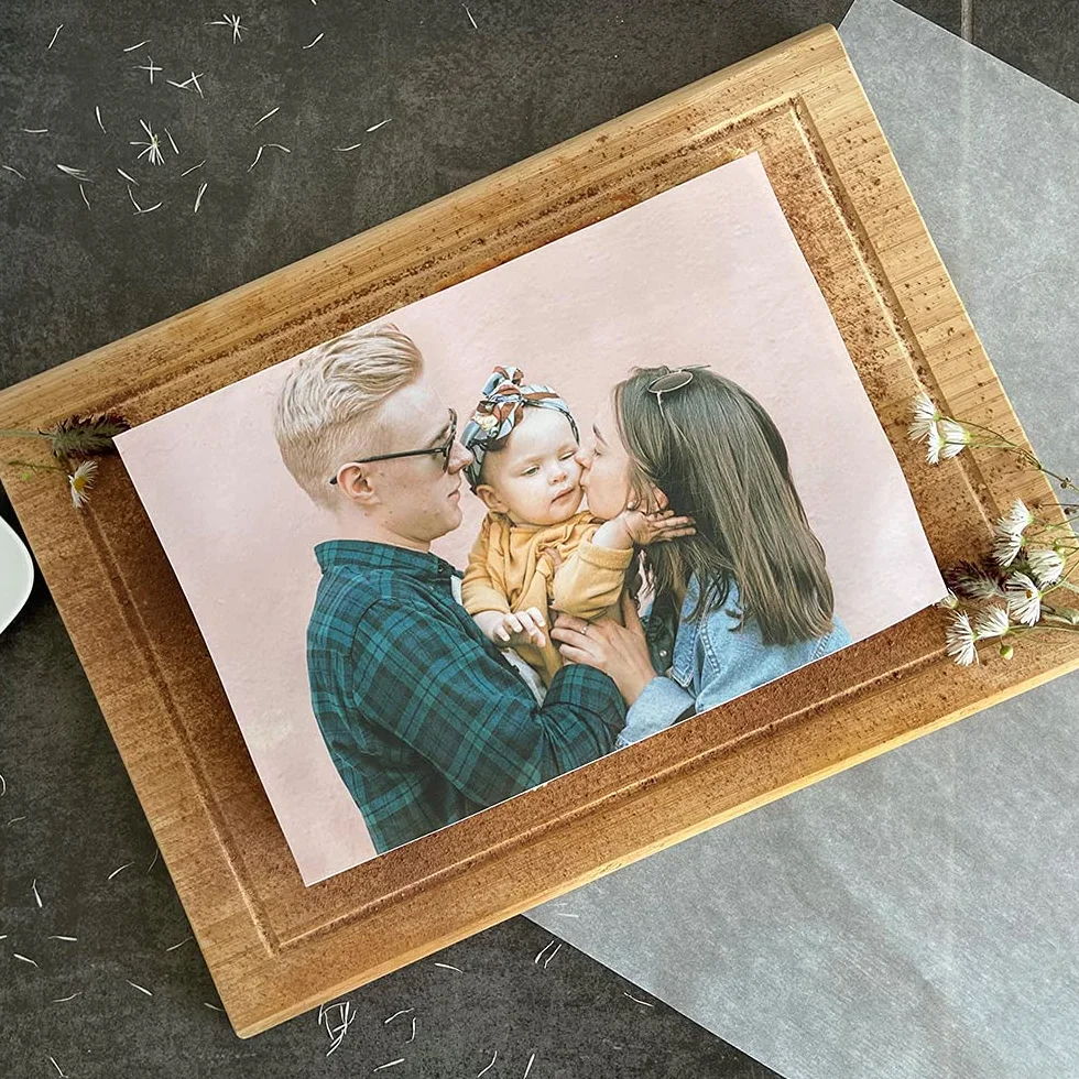LOOXIS Photo comestible personnalisée en forme de rectangle, à personnaliser - pour un anniversaire d'enfant, un baptême, un mariage - Découpe pour gâteau, rectangulaire, 20 x 28 cm