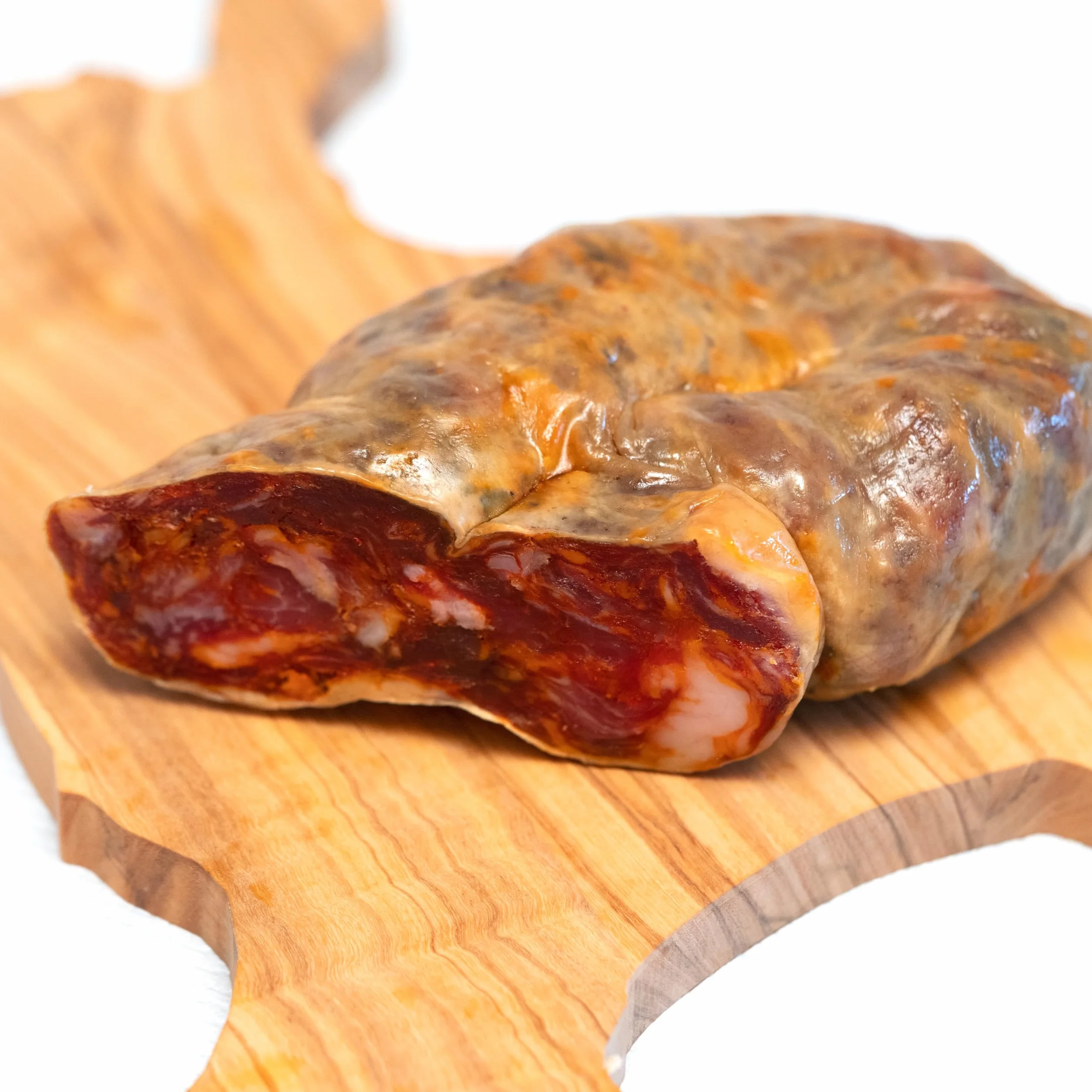 Soppressata Piquante Calabraise 350g - Spécialités Gastronomiques Parfaite Pour Apéritifs, Sandwiches, Charcuteries et Paniers Cadeaux