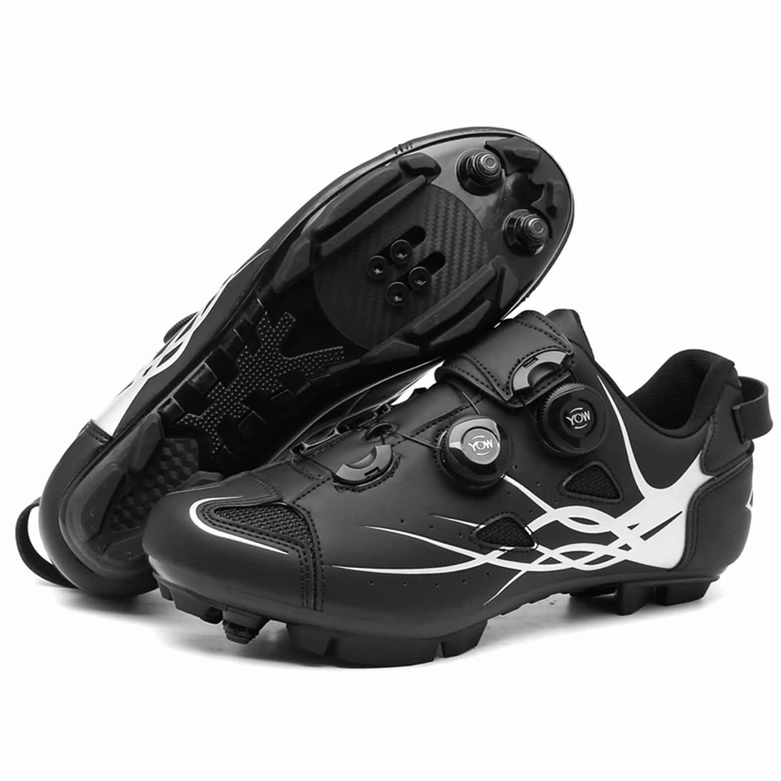 Chaussures de Cyclisme VTT Hommes Femmes Compatible SPD Respirant