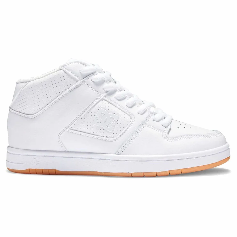 DC Shoes Manteca 4 Mid Chaussures Cuir Femme 38 Blanc