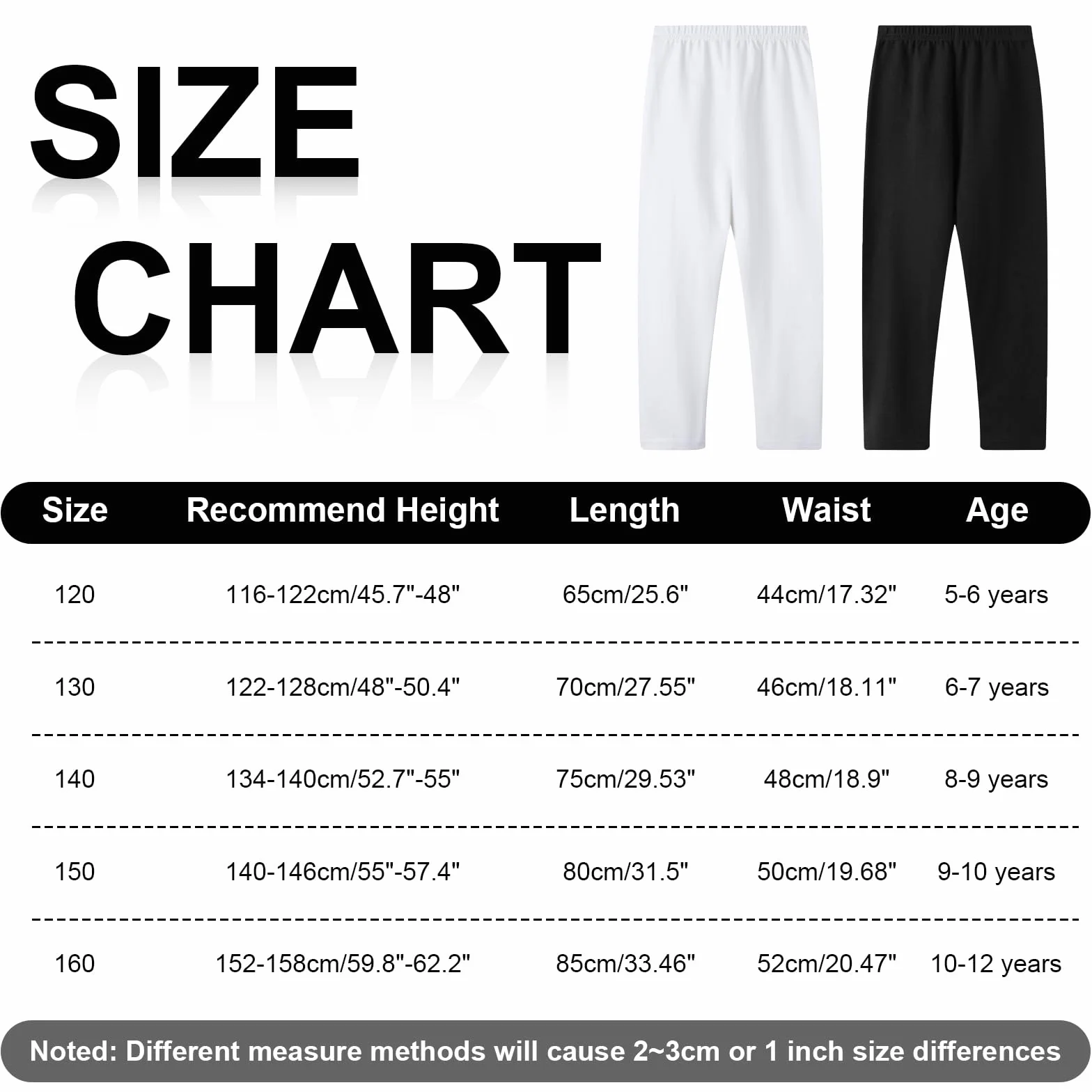 JinBei Leggings Filles Coton Longueur Pantalon Léger Respirant Tissu Extensible Couleur Unie Confortable Enfants Danse Fitness Gymnast Âge 5-12