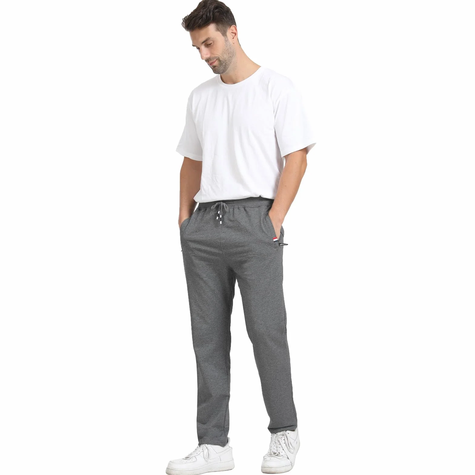 JustSun Jogging Homme Pantalons de Sport Survetement Coton Sportswear