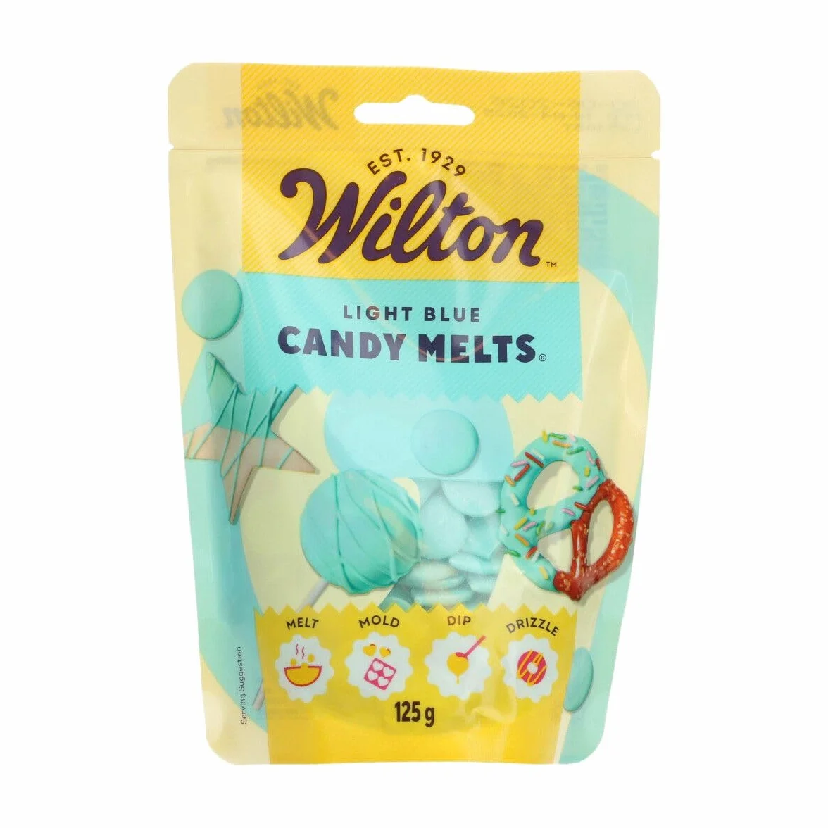 Wilton - Candy Melts Vert Foncé: Bonbons Fondants au Goût de Sucré et Crémeux pour Mouler, Tremper et Décorer - Optimal pour Cake Pops, Bonbons, Gâteaux et Enrobage de Friandises - 125 g