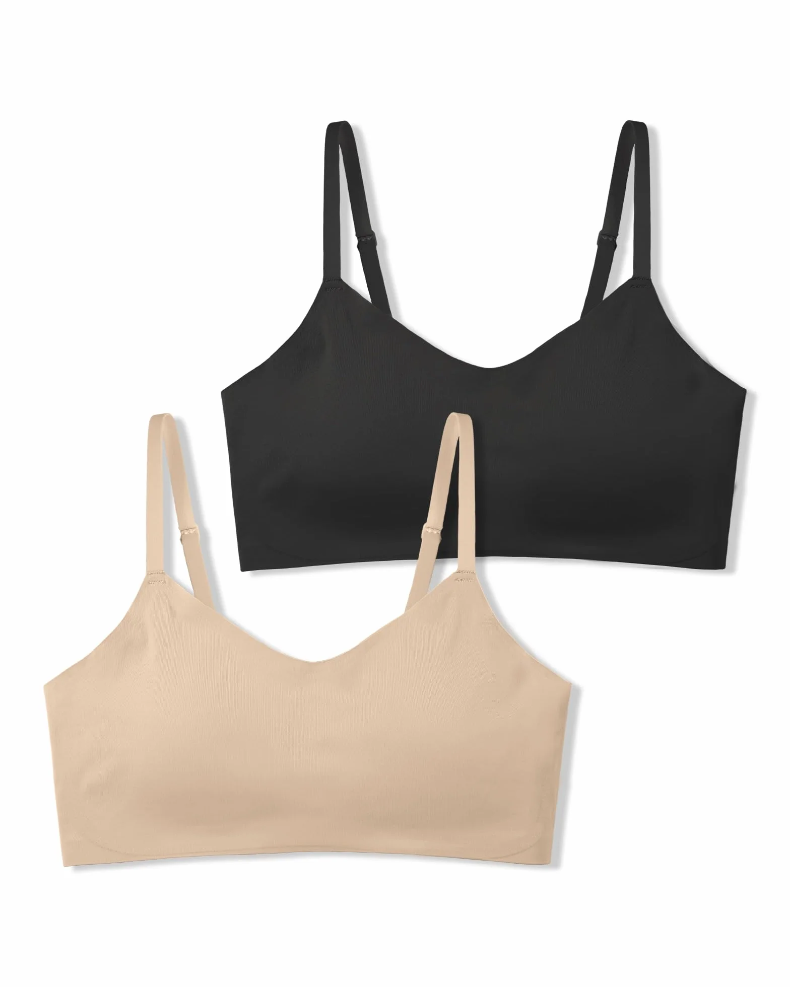 SALIA GIRL Soutien-Gorge d'Entraînement Rembourré Fixe pour Filles 10-14 Ans, Sport Sans Coutures Bretelles Réglables